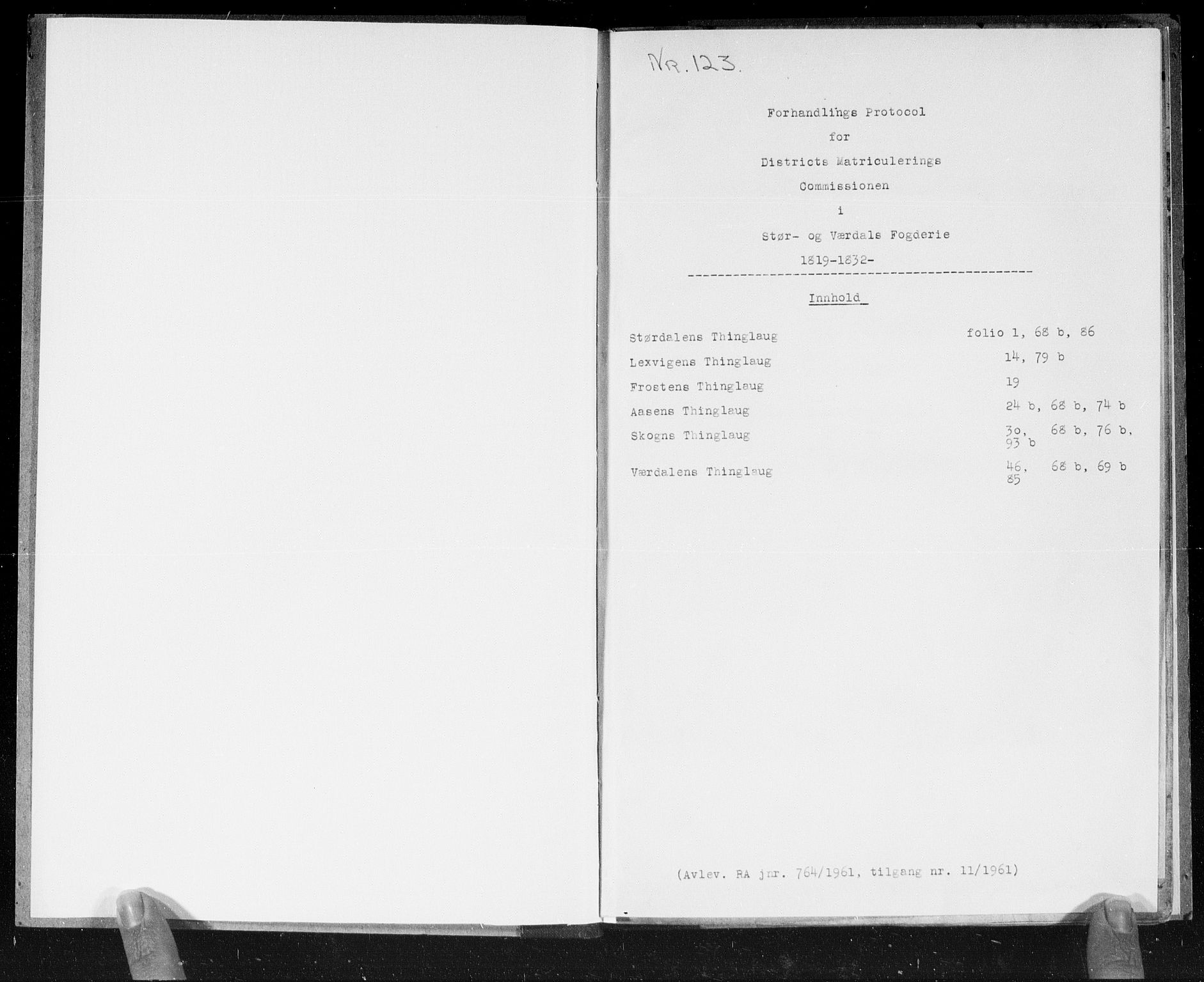 Hovedmatrikkelkommisjonen, AV/RA-S-1529, 1819-1832