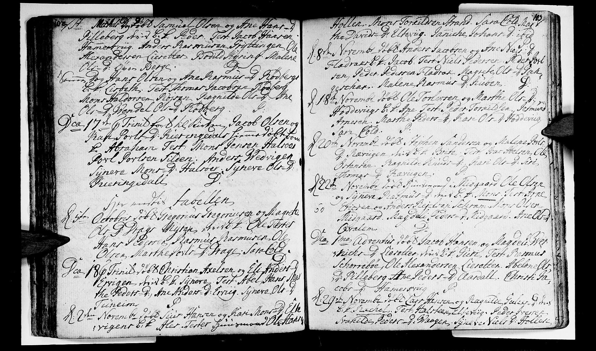 Selje sokneprestembete, SAB/A-99938/H/Ha/Haa/Haaa: Parish register (official) no. A 4, 1743-1759, p. 102-103