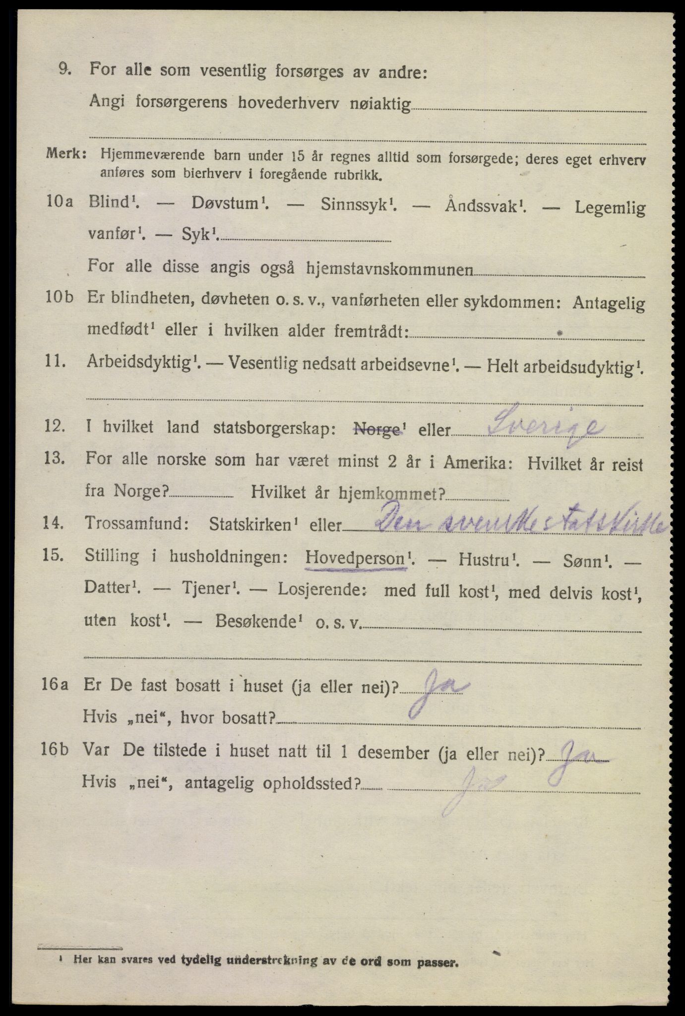 SAKO, 1920 census for Sandeherred, 1920, p. 11925