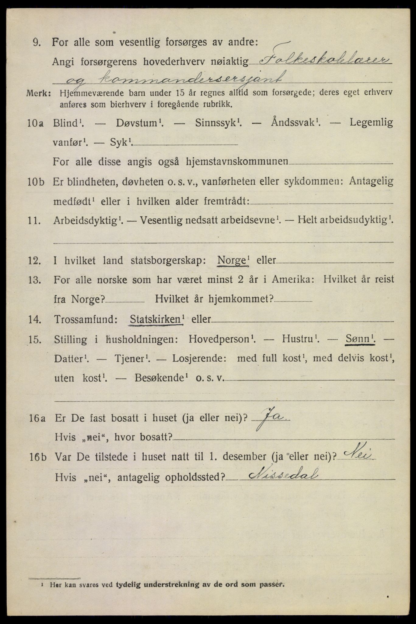 SAKO, 1920 census for Øvre Sandsvær, 1920, p. 3179