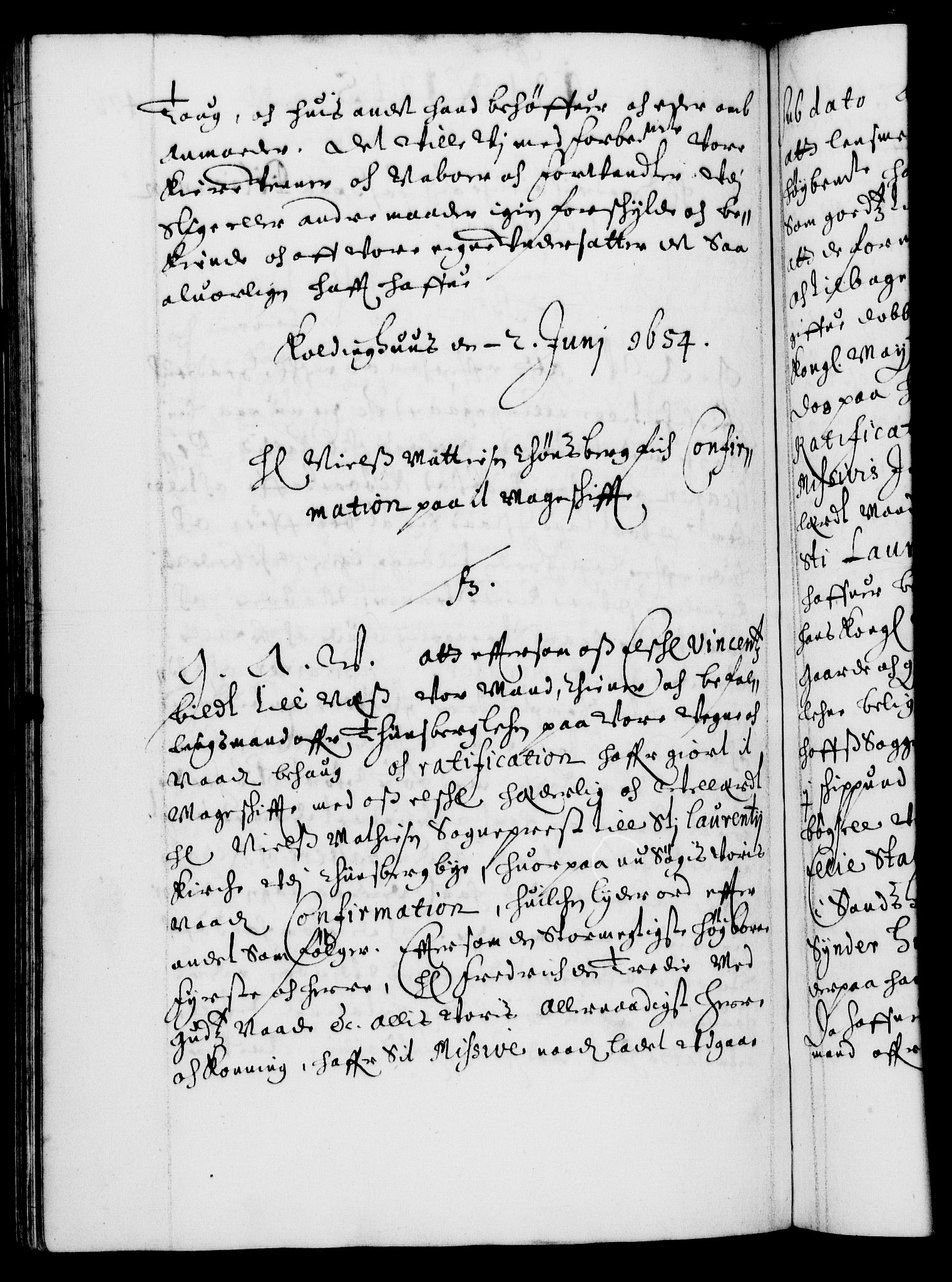 Danske Kanselli 1572-1799, AV/RA-EA-3023/F/Fc/Fca/Fcaa/L0008: Norske registre (mikrofilm), 1651-1656, p. 436b