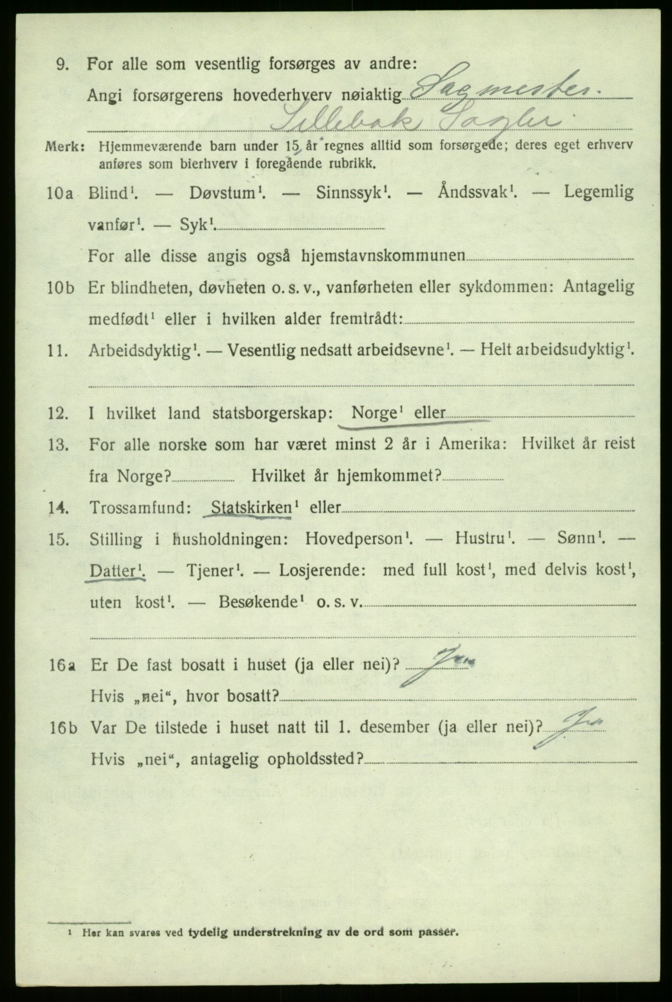 SAO, 1920 census for Borge, 1920, p. 5424