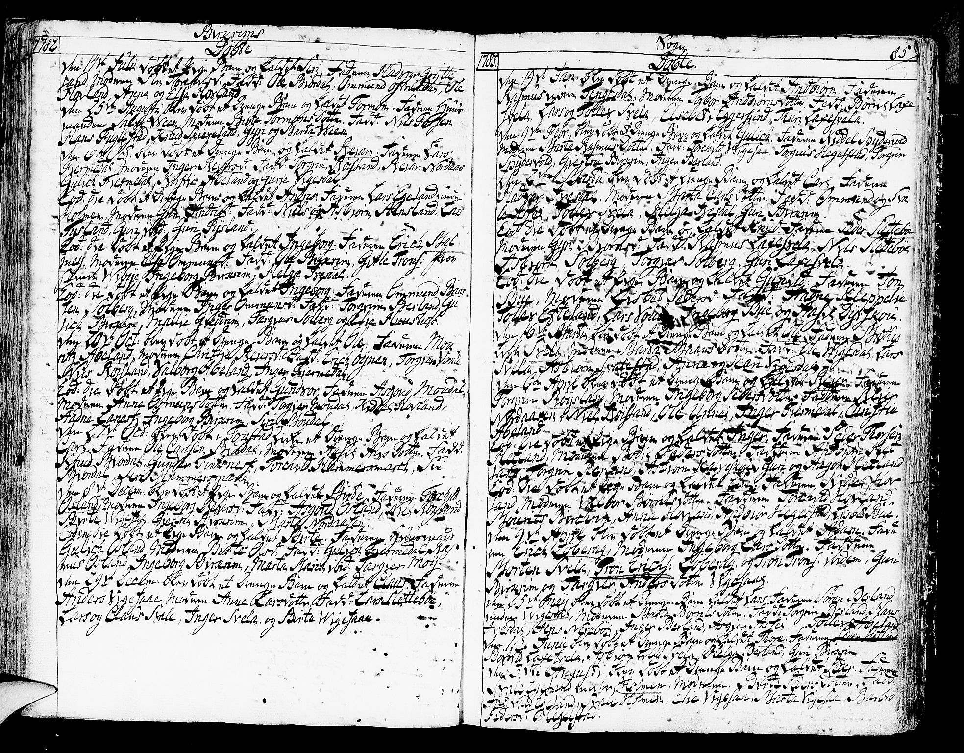 Helleland sokneprestkontor, AV/SAST-A-101810: Parish register (official) no. A 2 /2, 1762-1791, p. 85