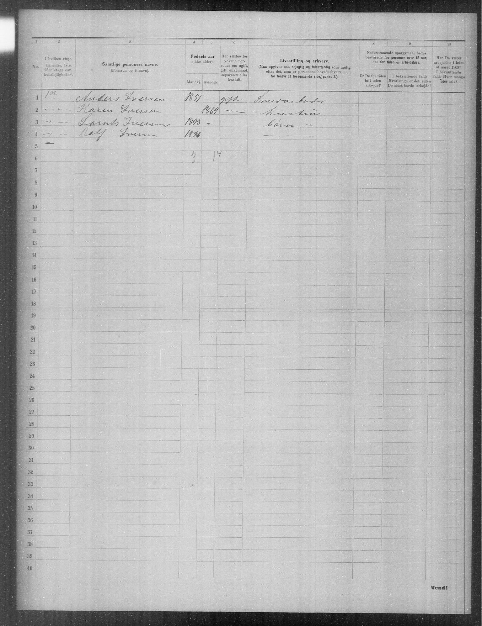 OBA, Municipal Census 1903 for Kristiania, 1903, p. 20347