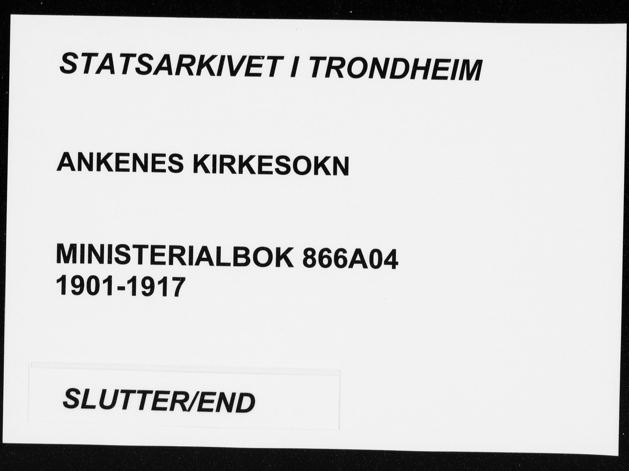 Ministerialprotokoller, klokkerbøker og fødselsregistre - Nordland, SAT/A-1459/866/L0941: Parish register (official) no. 866A04, 1901-1917