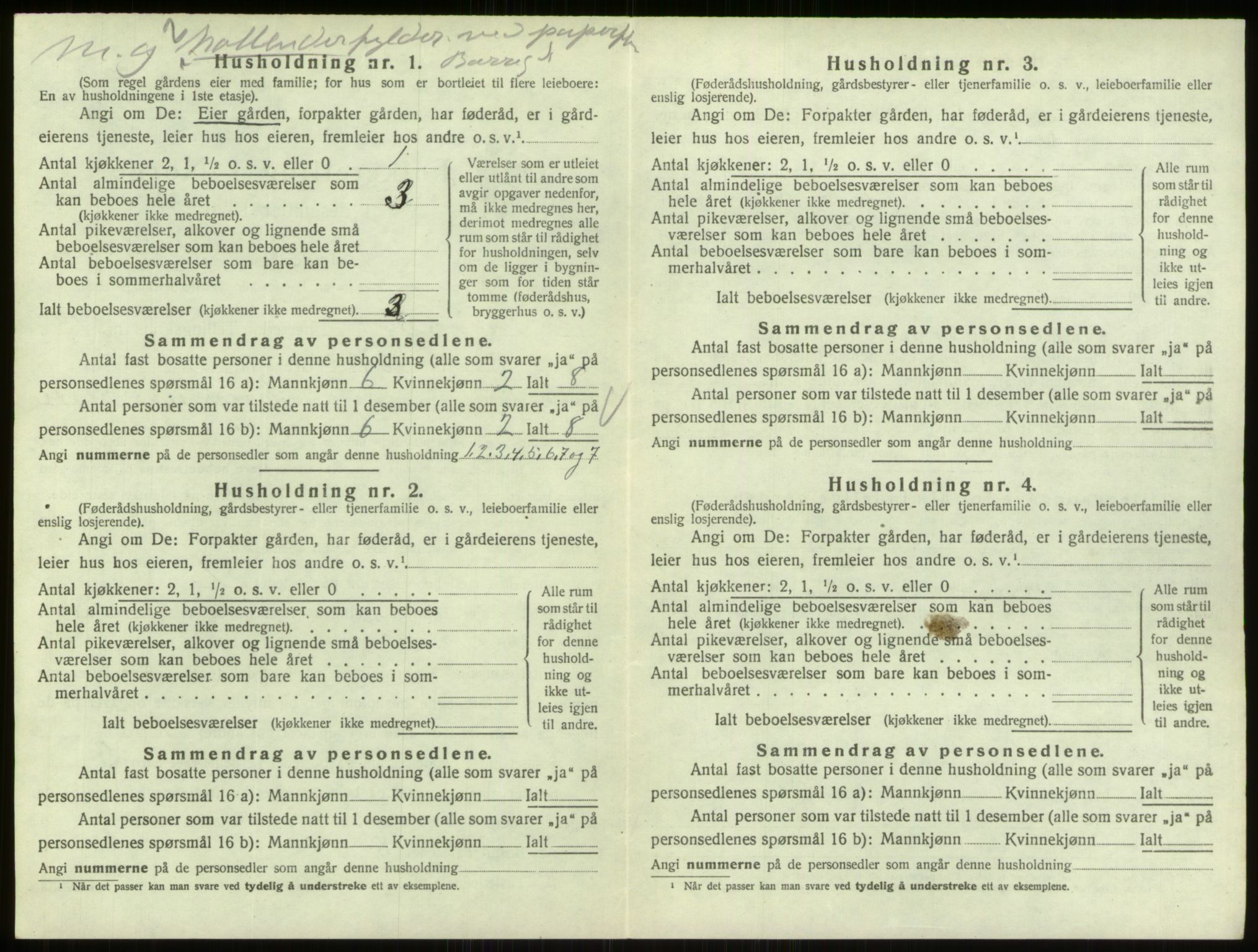 SAO, 1920 census for Skjeberg, 1920, p. 1920