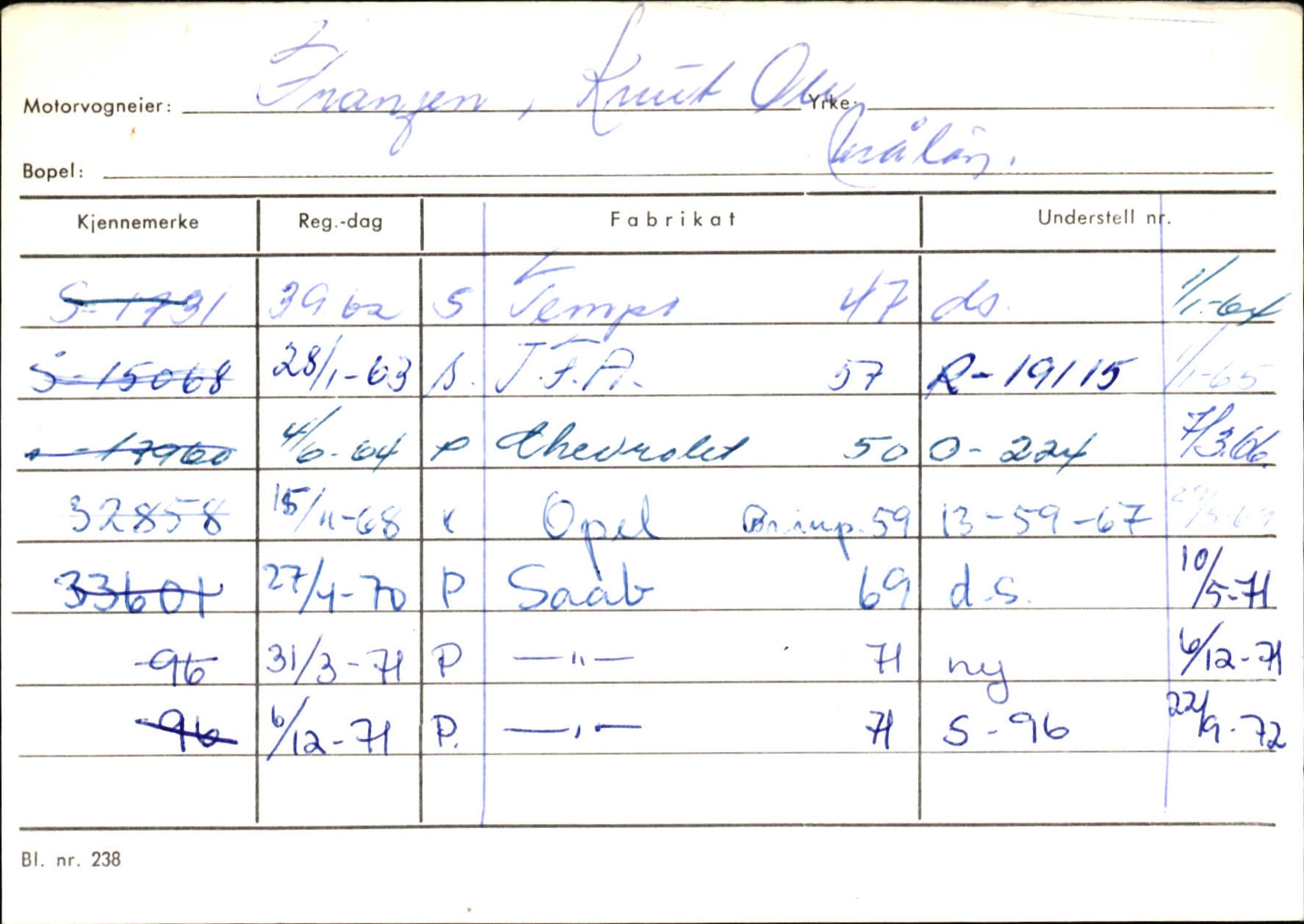 Statens vegvesen, Sogn og Fjordane vegkontor, AV/SAB-A-5301/4/F/L0144: Registerkort Vågsøy A-R, 1945-1975, p. 588