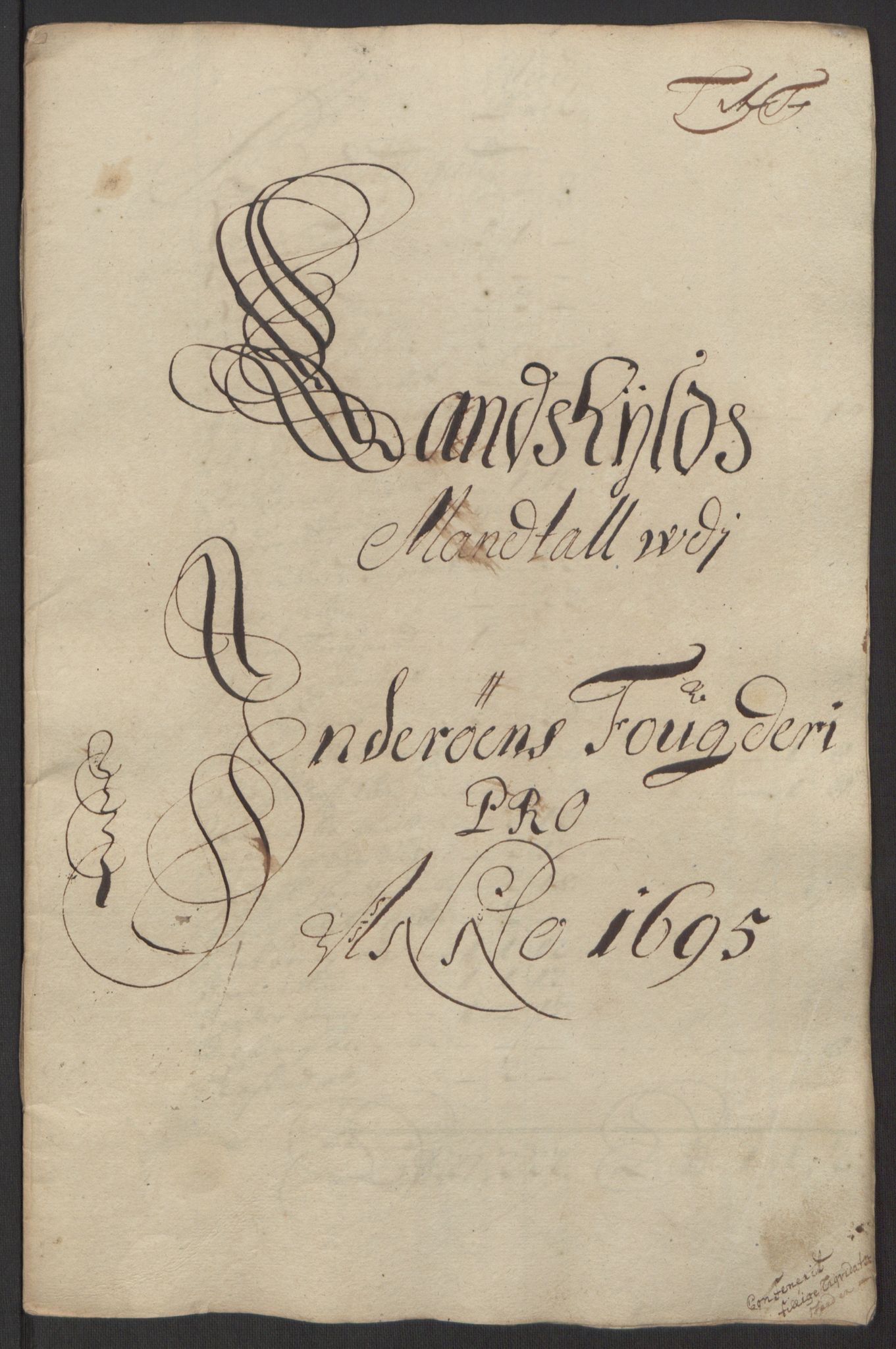 Rentekammeret inntil 1814, Reviderte regnskaper, Fogderegnskap, RA/EA-4092/R63/L4309: Fogderegnskap Inderøy, 1695-1697, p. 47