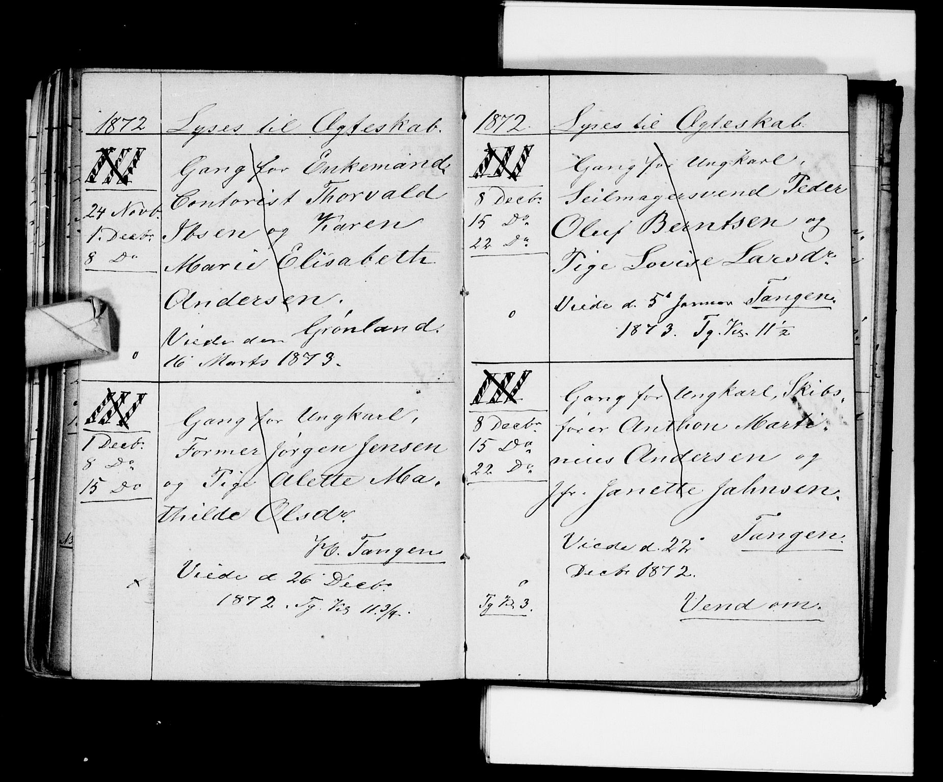 Strømsø kirkebøker, AV/SAKO-A-246/H/Ha/L0003: Banns register no. 3, 1866-1874