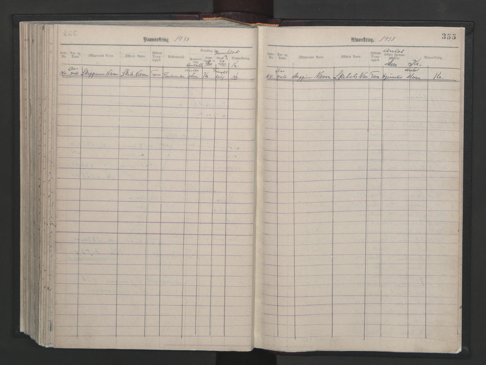 Larvik innrulleringskontor, AV/SAKO-A-787/H/Ha/L0001: Mønstringsjournal, 1886-1942, p. 355