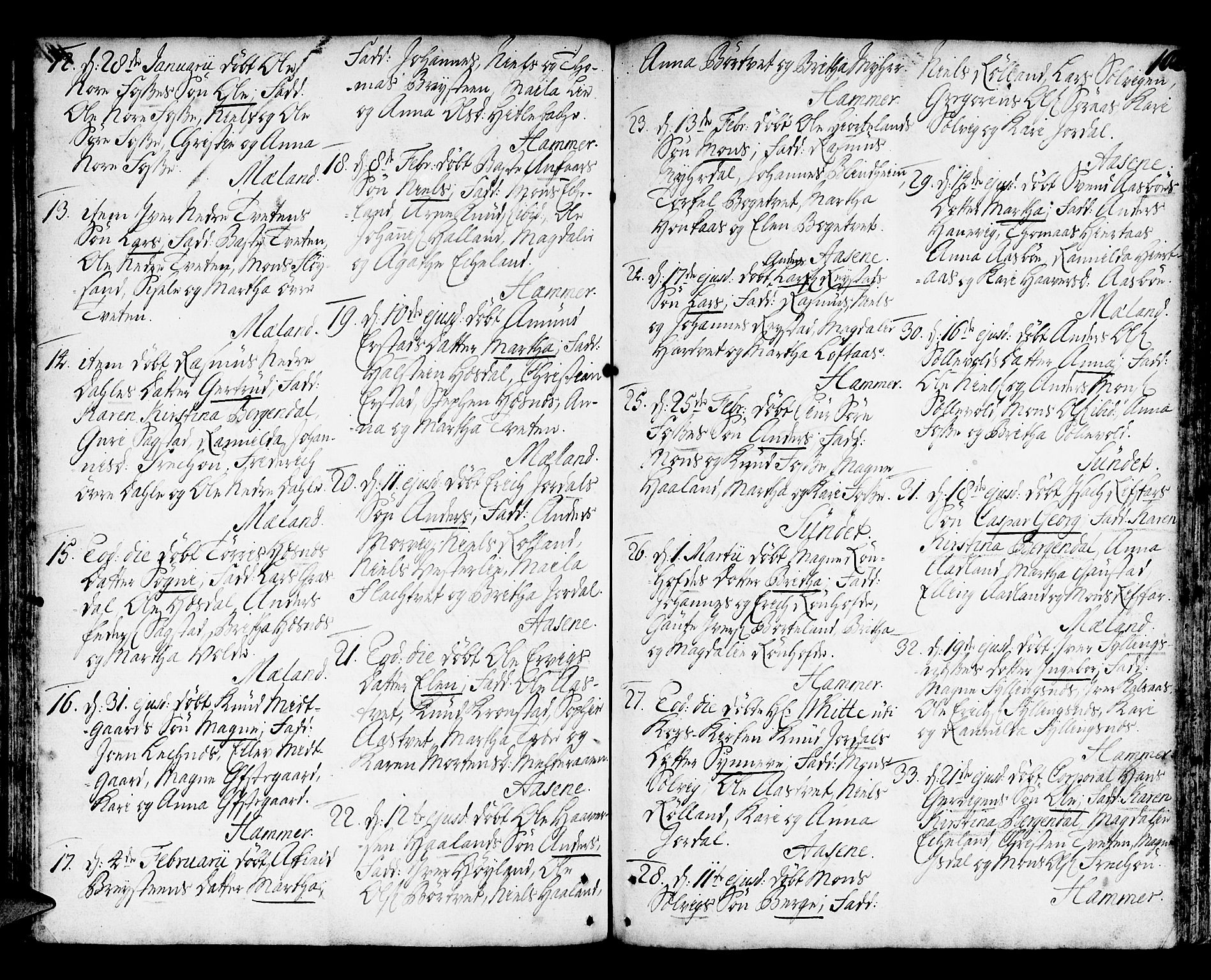 Hamre sokneprestembete, AV/SAB-A-75501/H/Ha/Haa/Haaa/L0006: Parish register (official) no. A 6, 1750-1761, p. 102