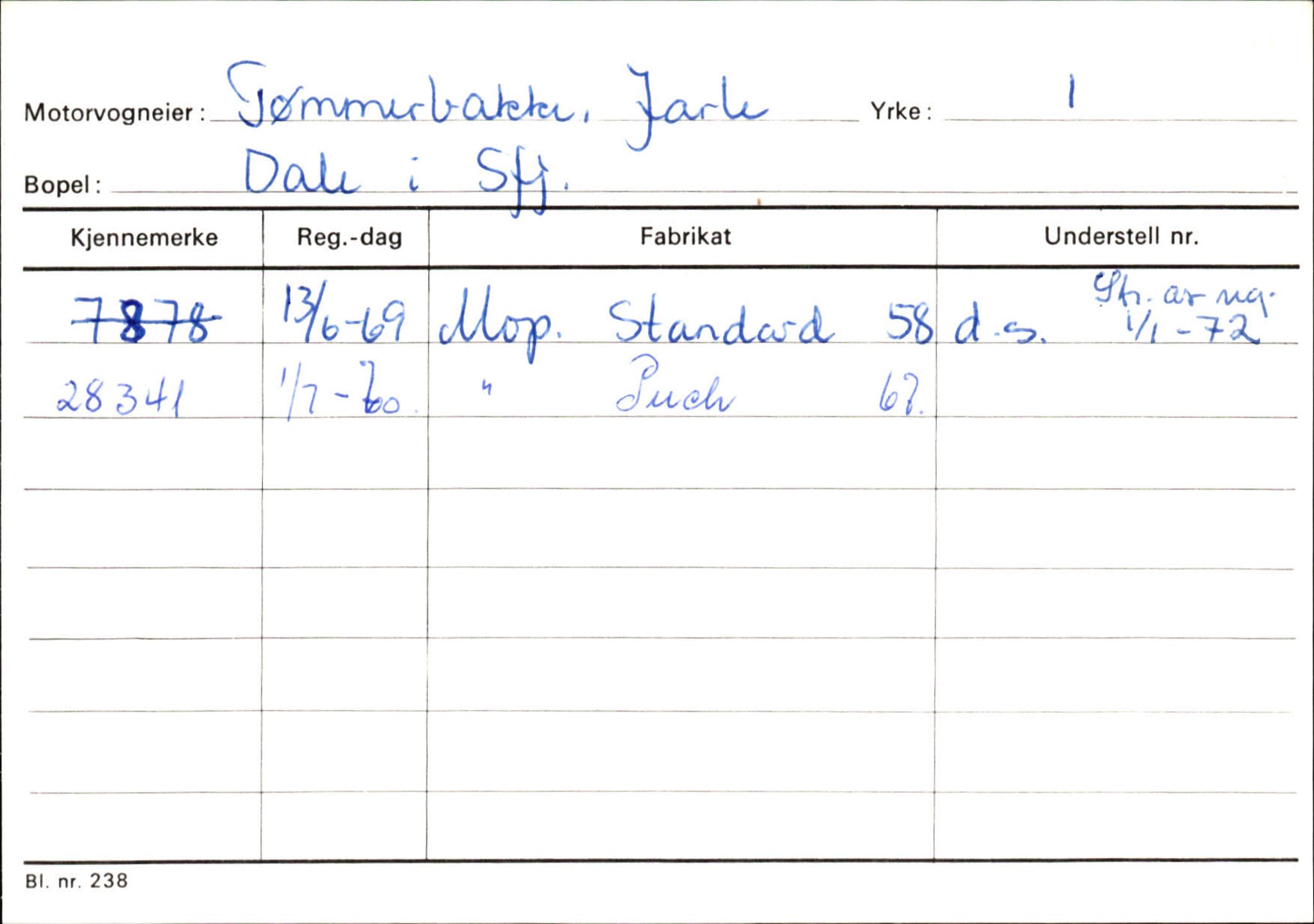 Statens vegvesen, Sogn og Fjordane vegkontor, SAB/A-5301/4/F/L0126: Eigarregister Fjaler M-Å. Leikanger A-Å, 1945-1975, p. 536