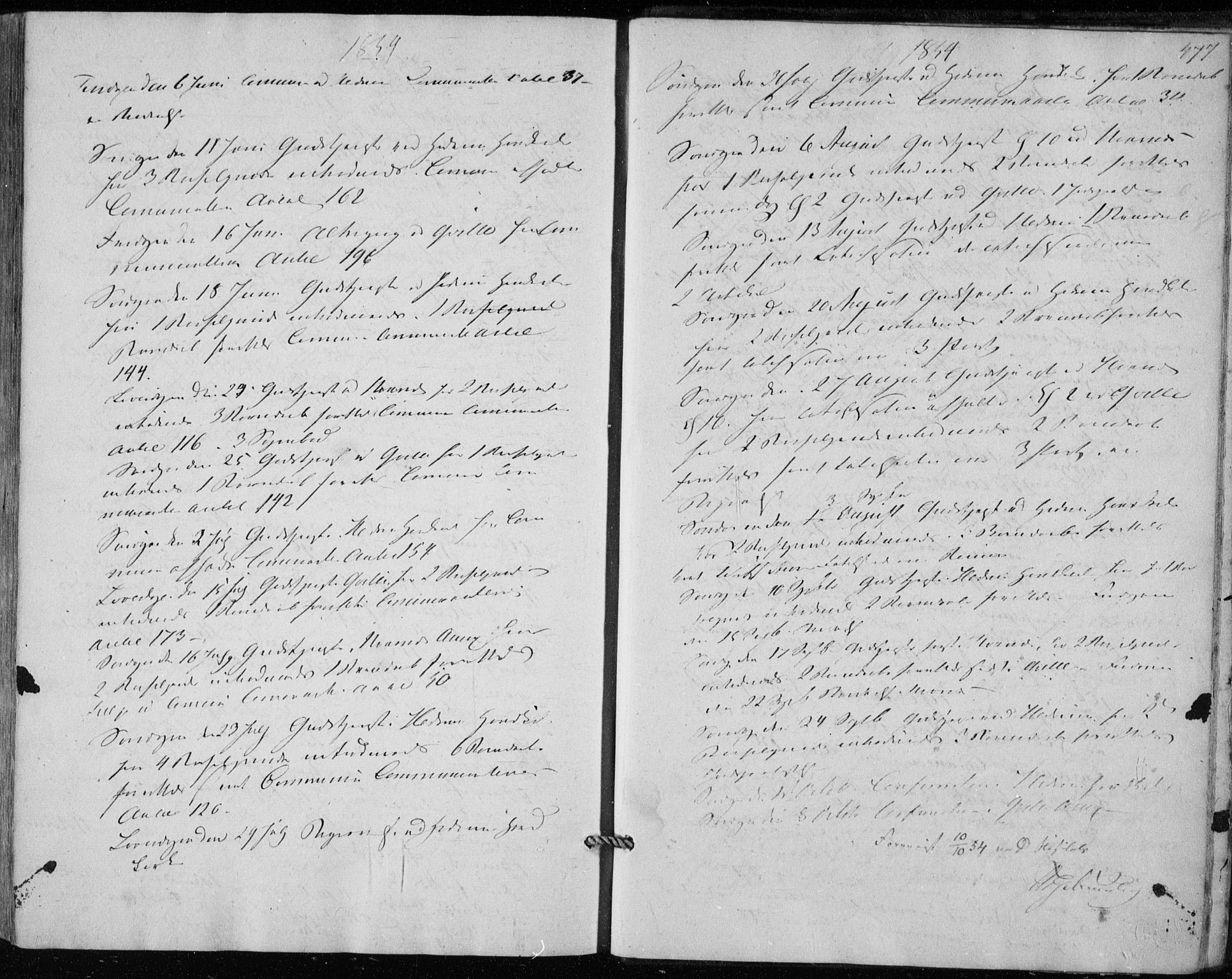 Hedrum kirkebøker, AV/SAKO-A-344/F/Fa/L0006: Parish register (official) no. I 6, 1849-1857, p. 477