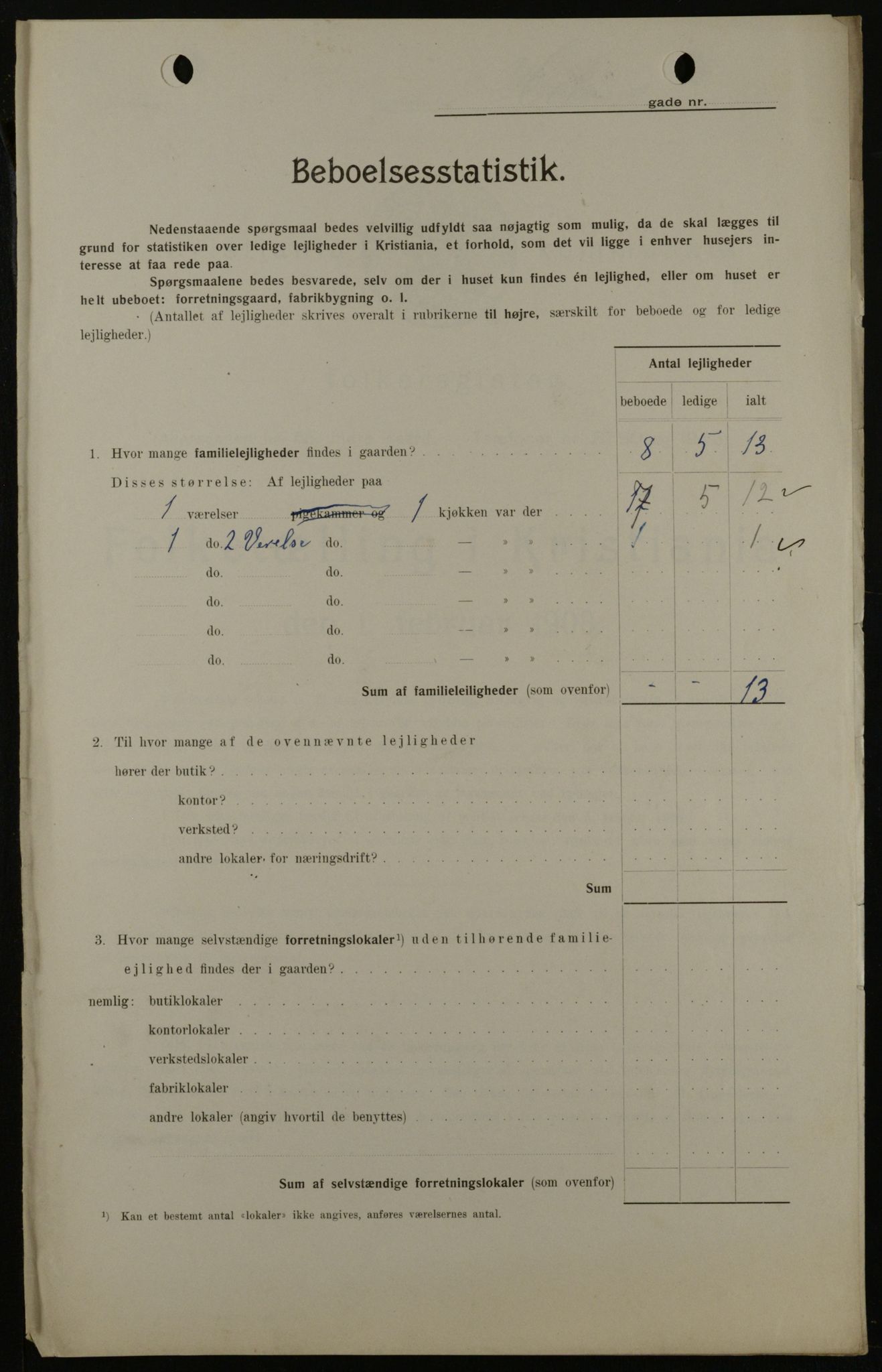 OBA, Municipal Census 1908 for Kristiania, 1908, p. 38377