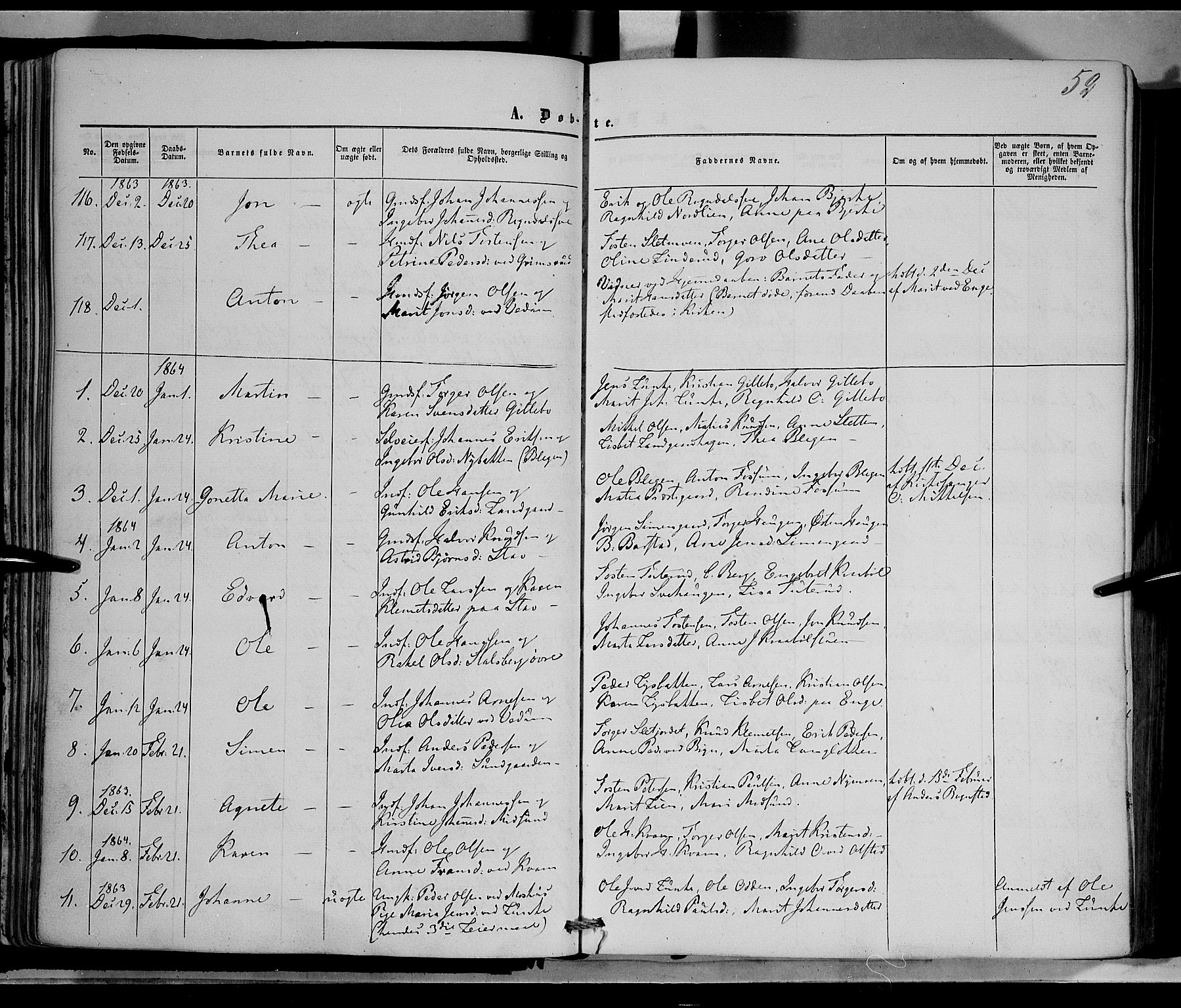 Øyer prestekontor, SAH/PREST-084/H/Ha/Haa/L0006: Parish register (official) no. 6, 1858-1874, p. 52