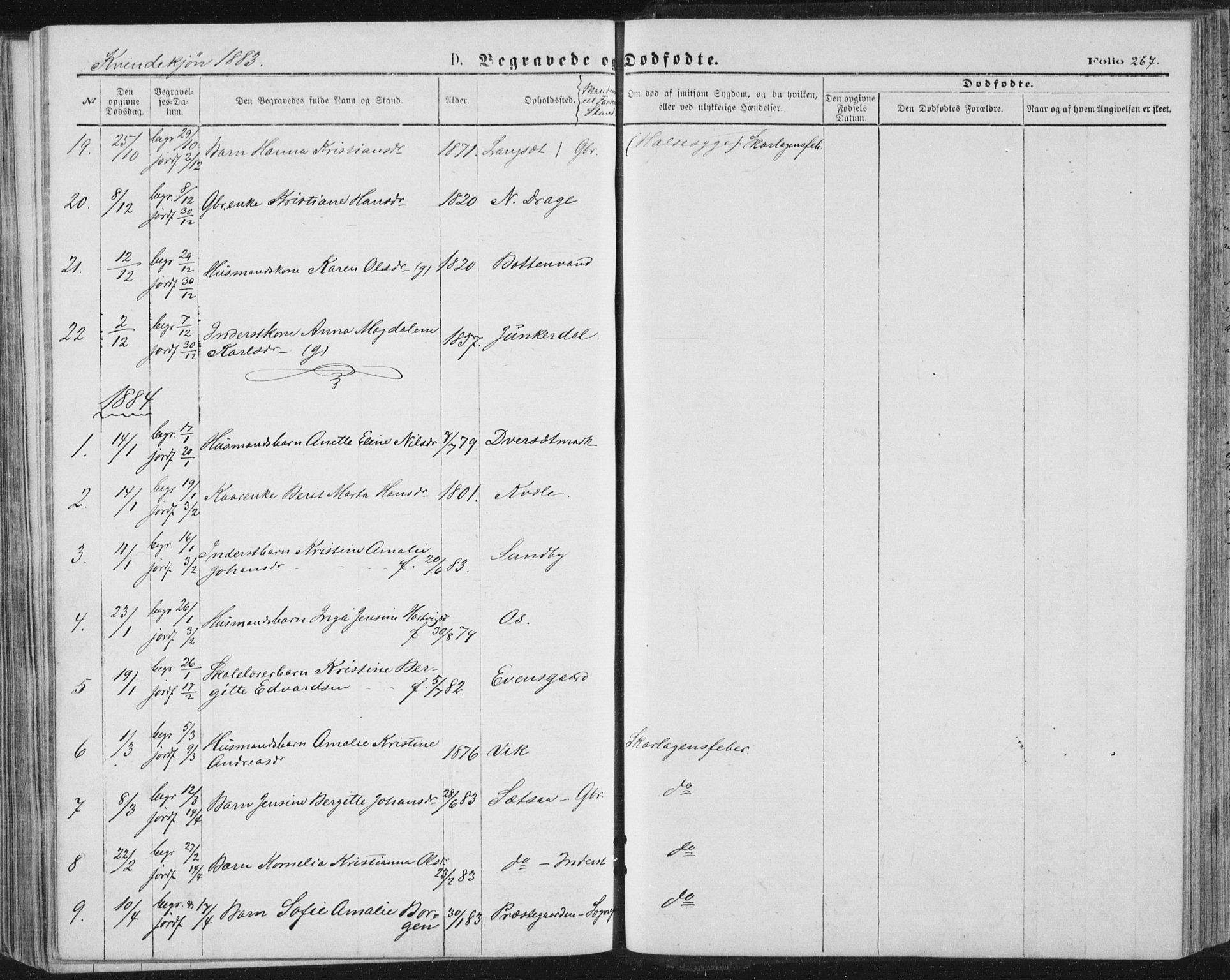 Ministerialprotokoller, klokkerbøker og fødselsregistre - Nordland, SAT/A-1459/847/L0668: Parish register (official) no. 847A08, 1872-1886, p. 267