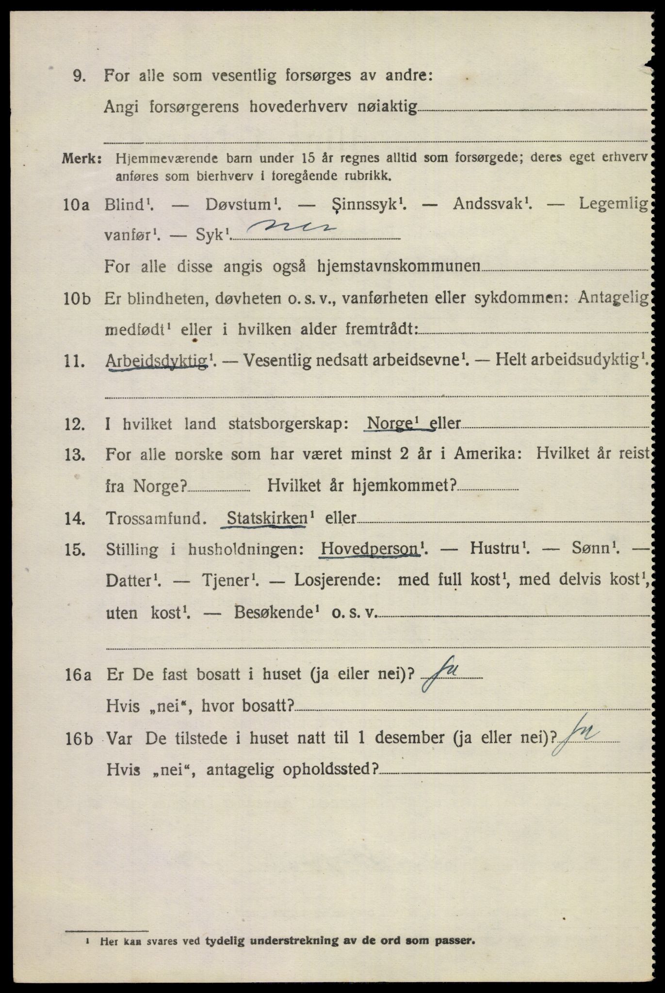 SAKO, 1920 census for Gjerpen, 1920, p. 5619