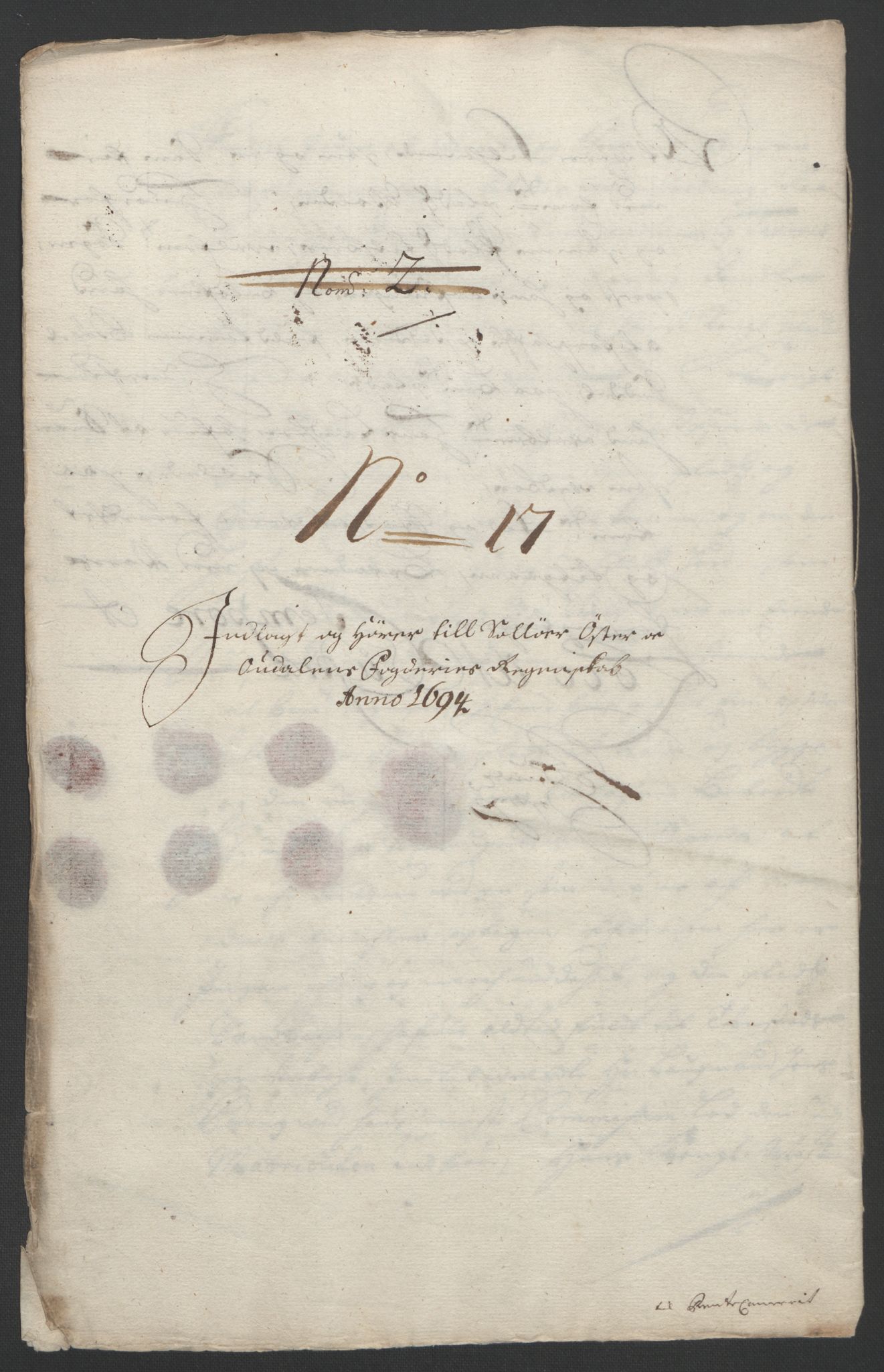 Rentekammeret inntil 1814, Reviderte regnskaper, Fogderegnskap, RA/EA-4092/R13/L0832: Fogderegnskap Solør, Odal og Østerdal, 1694, p. 256