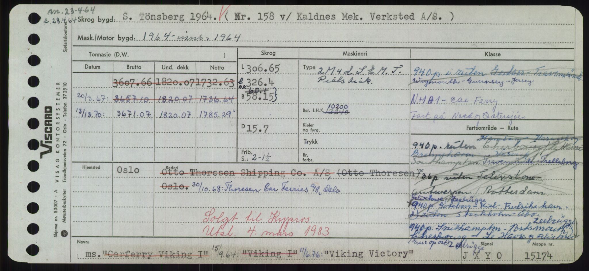 Sjøfartsdirektoratet med forløpere, Skipsmålingen, RA/S-1627/H/Hd/L0041: Fartøy, Vi-Ås, p. 177