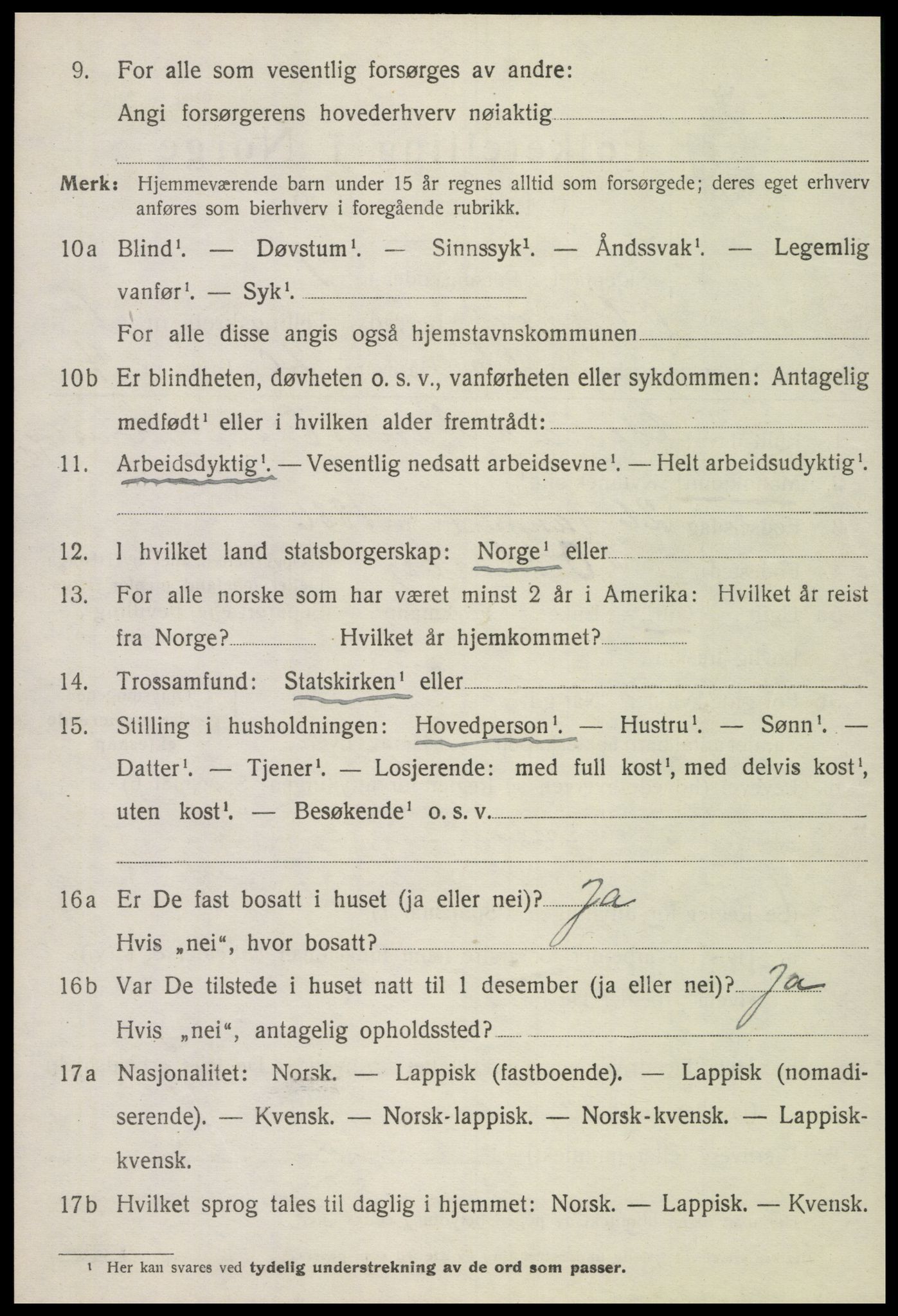 SAT, 1920 census for Otterøy, 1920, p. 2282
