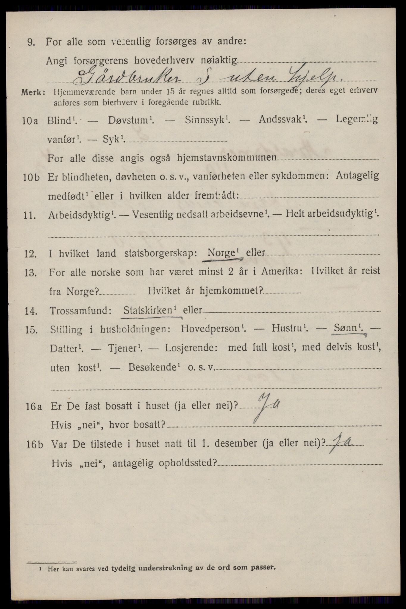 SAST, 1920 census for Avaldsnes, 1920, p. 5162