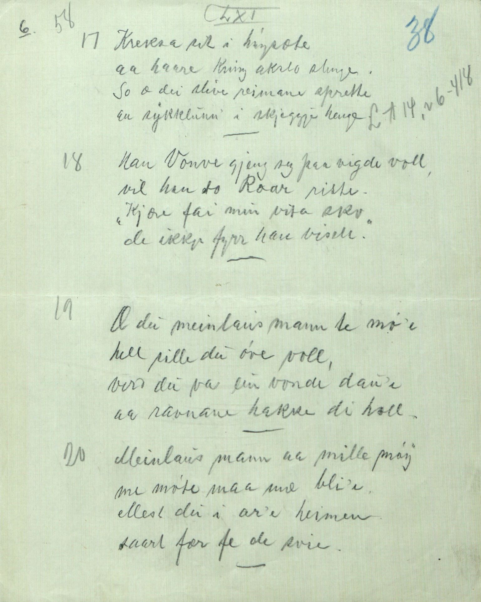 Rikard Berge, TEMU/TGM-A-1003/F/L0005/0002: 160-200 / 161 Oppskrifter av Rikard Berge, Aanund Olsnes m.fl. , 1905-1929, p. 38
