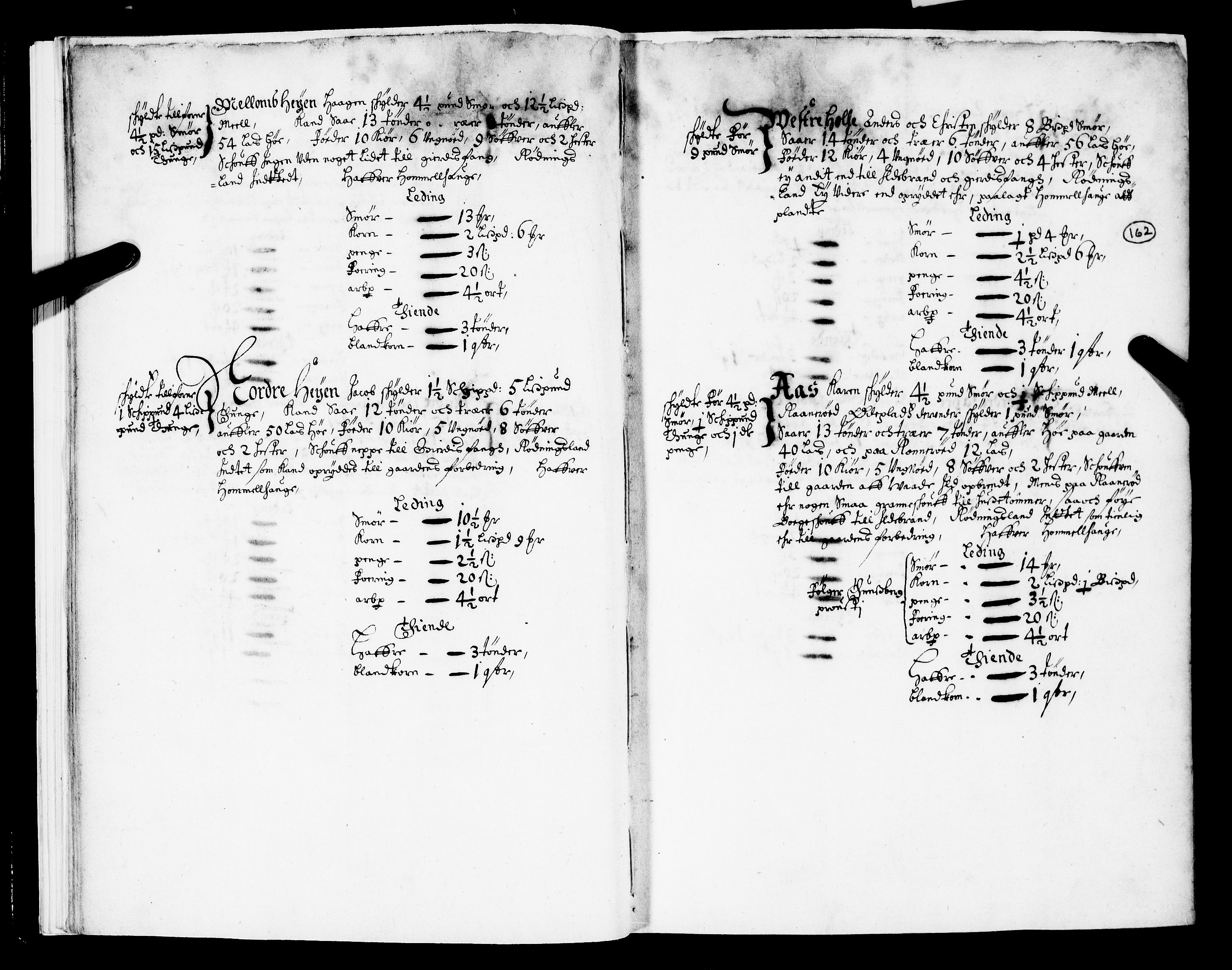 Rentekammeret inntil 1814, Realistisk ordnet avdeling, RA/EA-4070/N/Nb/Nba/L0020: Tønsberg len, 2. del, 1668, p. 161b-162a