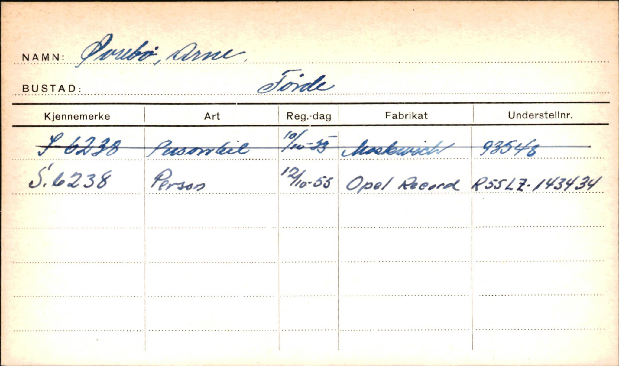 Statens vegvesen, Sogn og Fjordane vegkontor, AV/SAB-A-5301/4/F/L0002: Eigarregister Fjordane til 1.6.1961, 1930-1961, p. 710