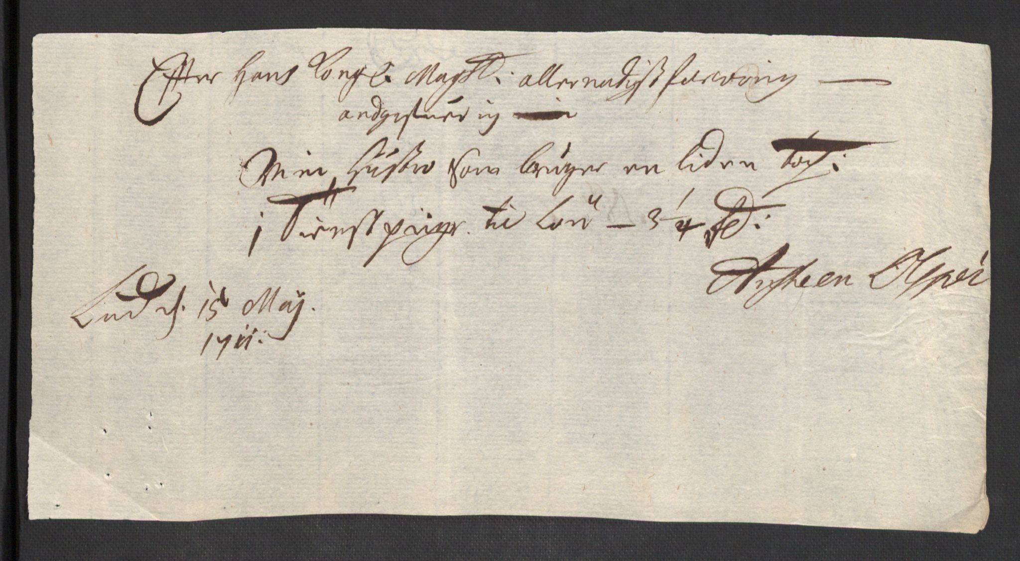 Rentekammeret inntil 1814, Reviderte regnskaper, Fogderegnskap, AV/RA-EA-4092/R43/L2554: Fogderegnskap Lista og Mandal, 1711, p. 509