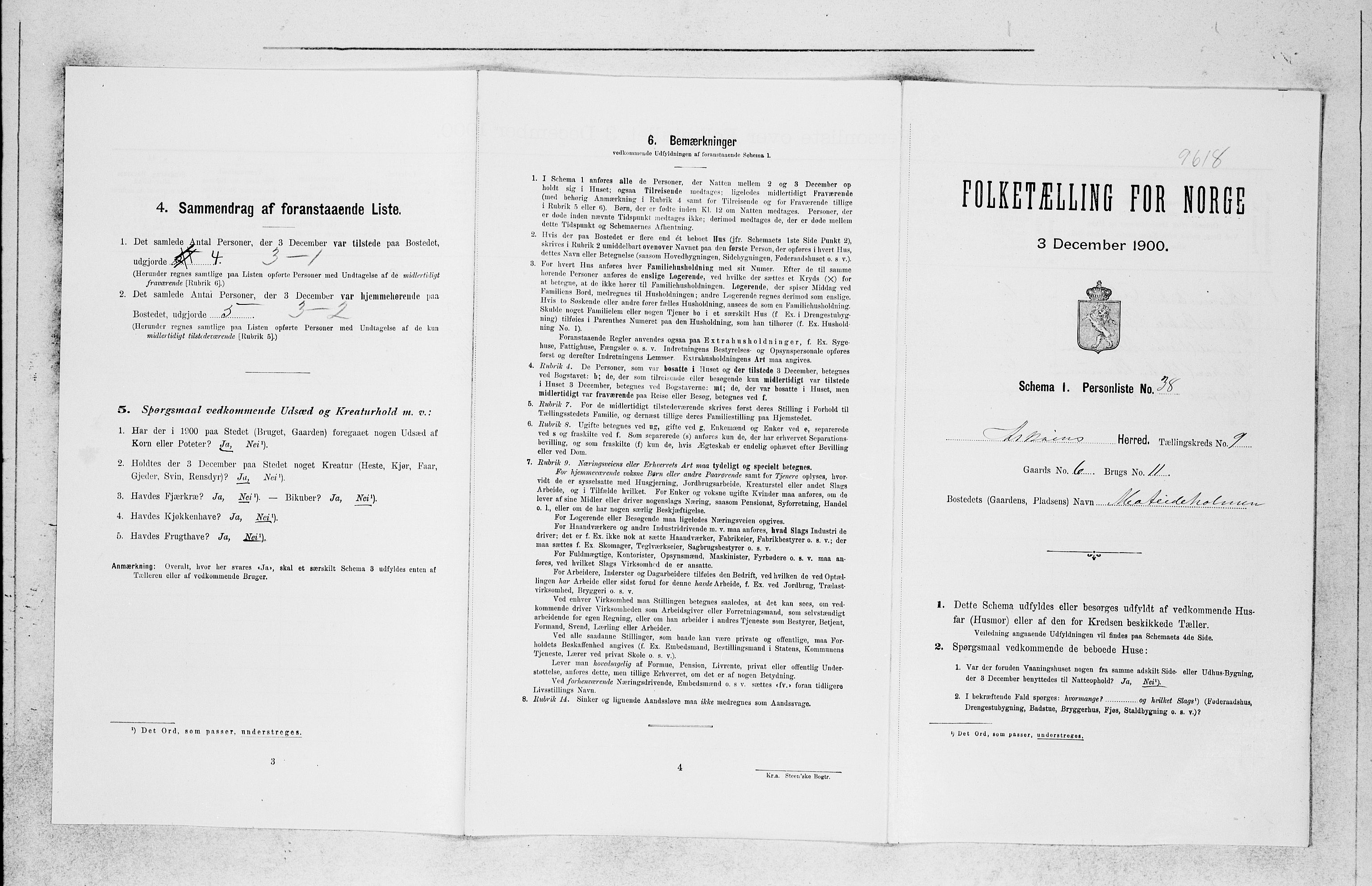 SAB, 1900 census for Askøy, 1900, p. 1230