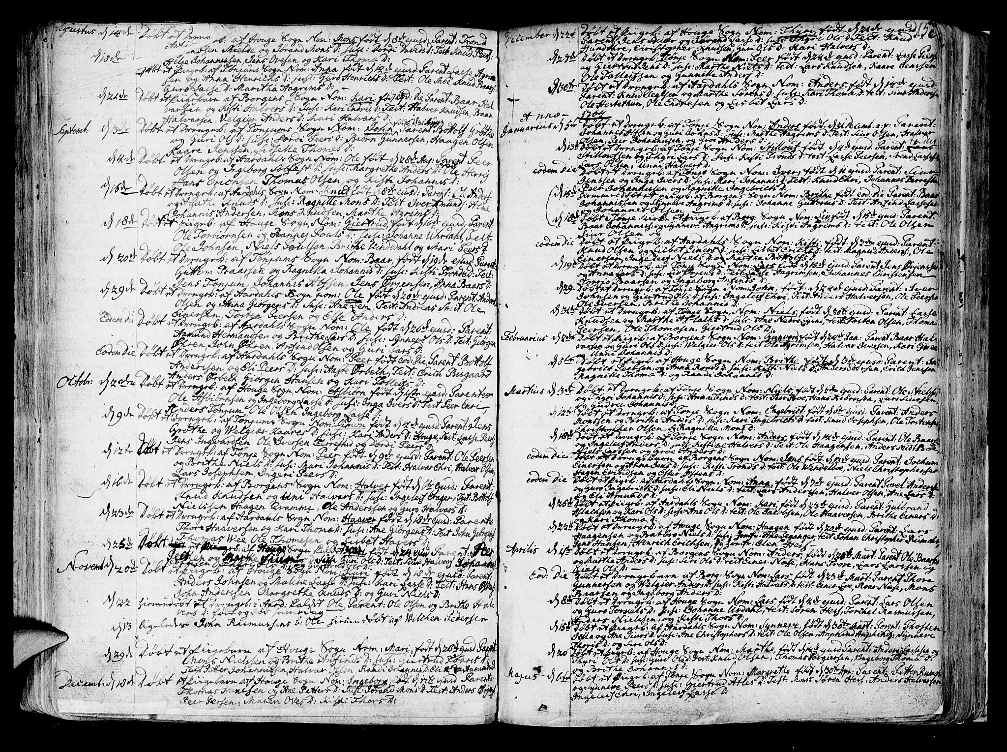 Lærdal sokneprestembete, SAB/A-81201: Parish register (official) no. A 2, 1752-1782, p. 156