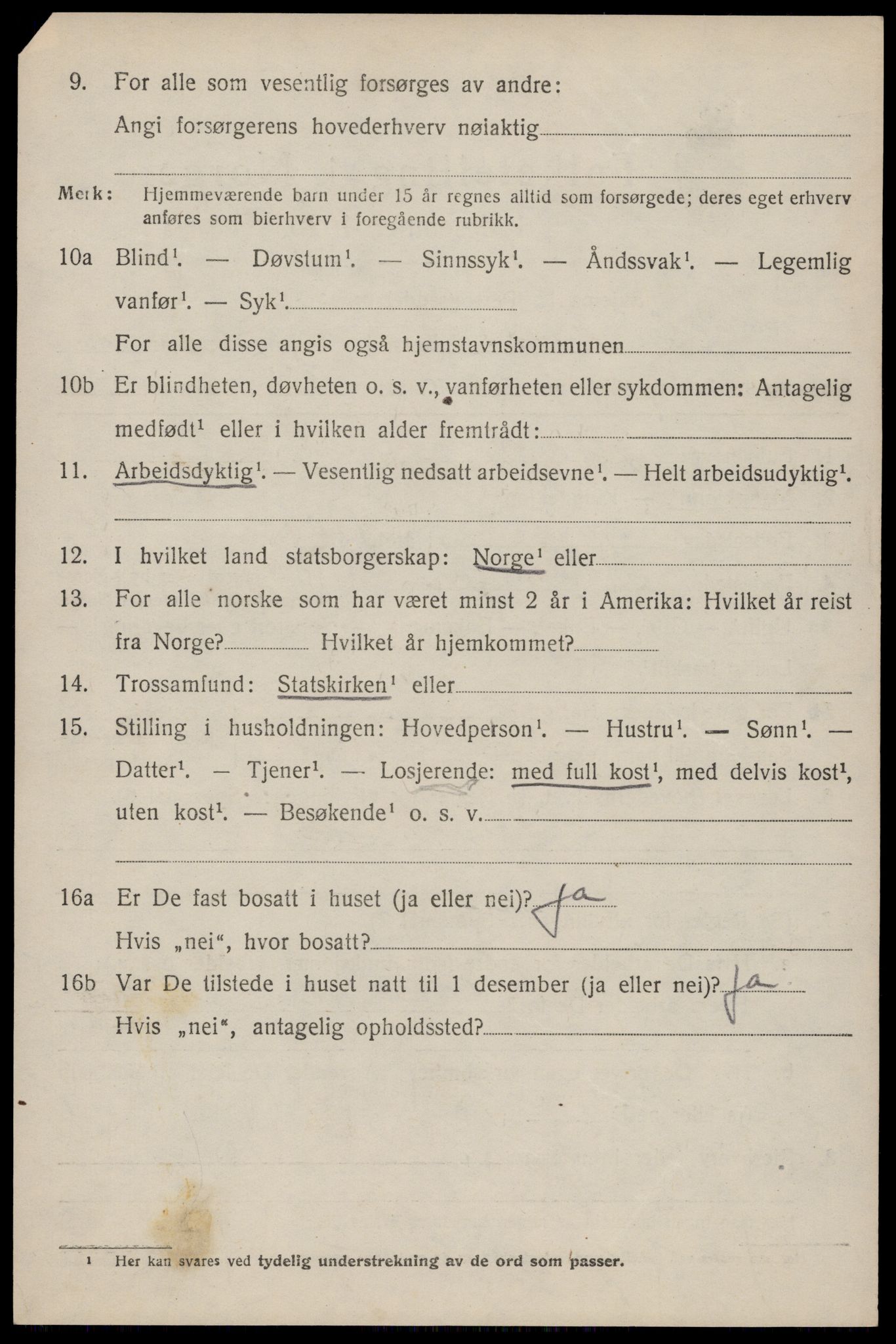 SAST, 1920 census for Håland, 1920, p. 7406