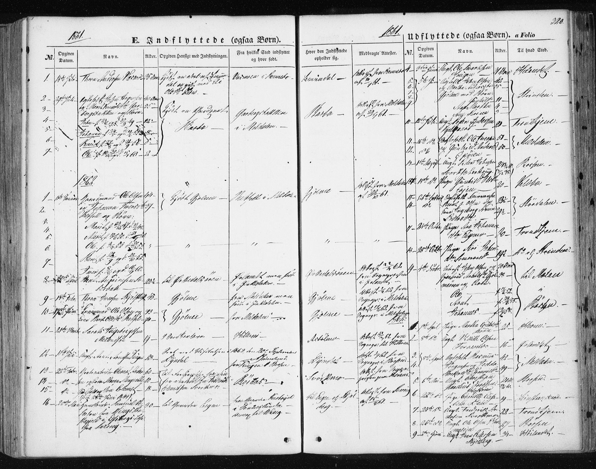 Ministerialprotokoller, klokkerbøker og fødselsregistre - Sør-Trøndelag, SAT/A-1456/668/L0806: Parish register (official) no. 668A06, 1854-1869, p. 320