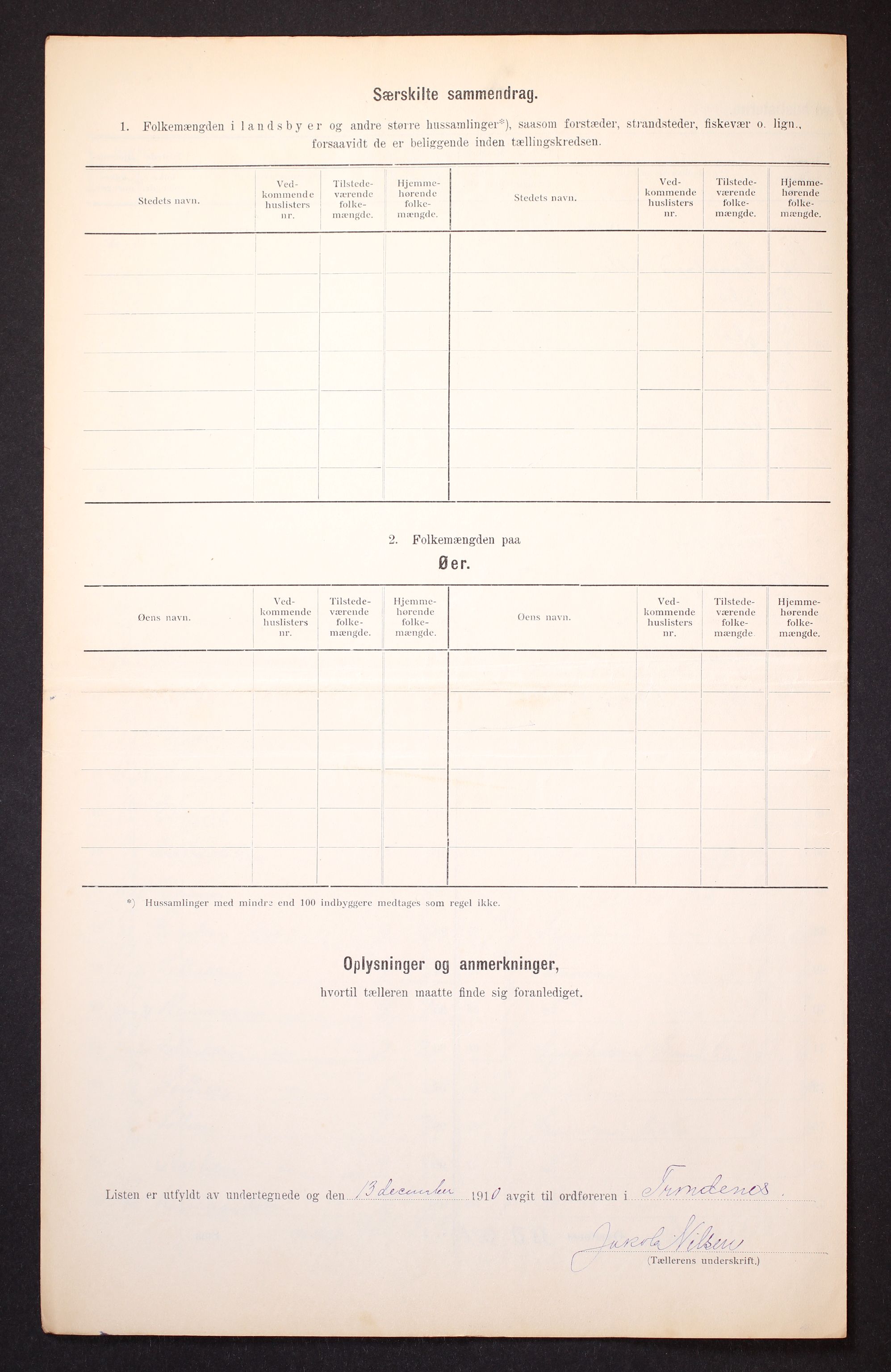 RA, 1910 census for Trondenes, 1910, p. 14