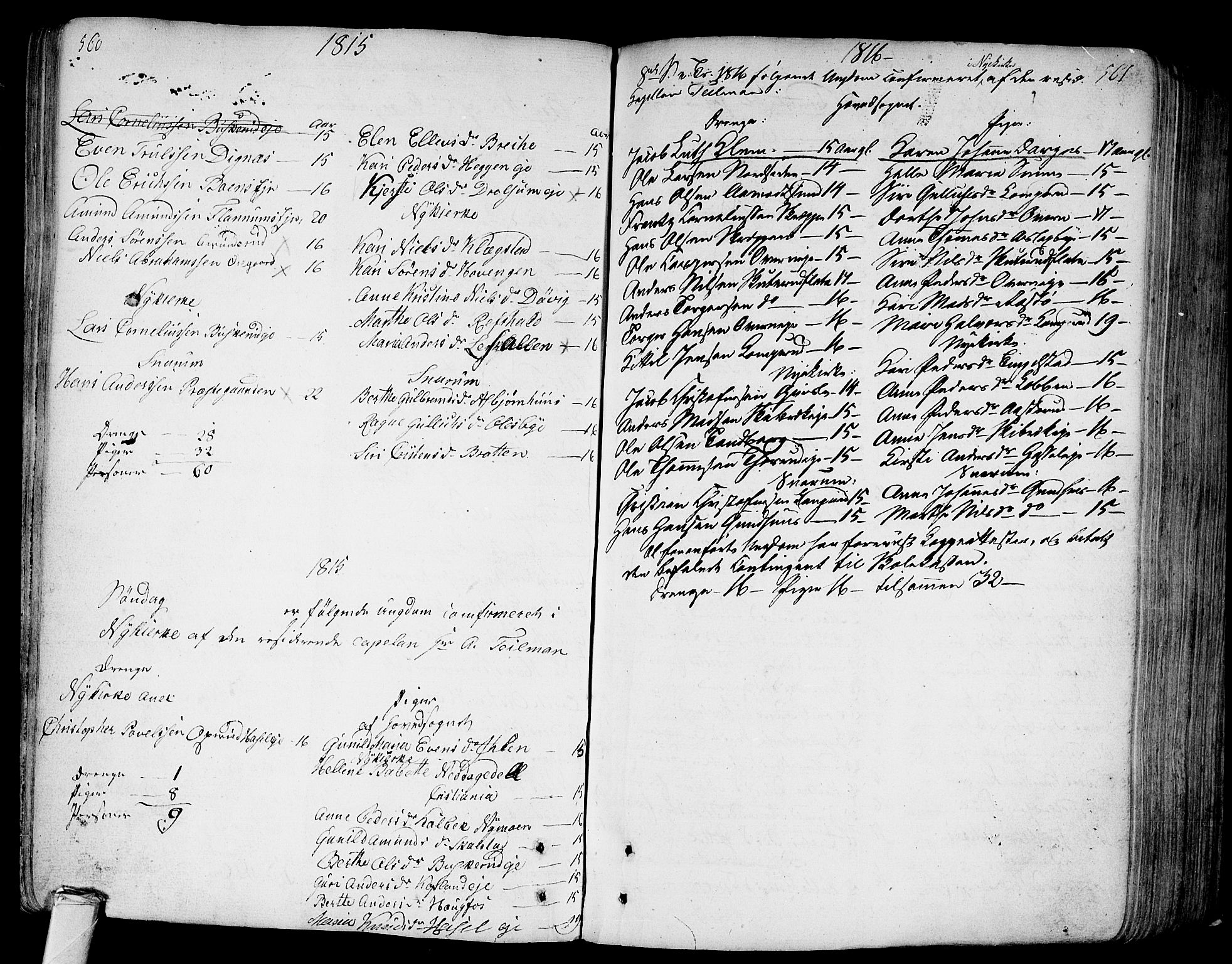 Modum kirkebøker, AV/SAKO-A-234/F/Fa/L0003: Parish register (official) no. 3, 1783-1819, p. 560-561