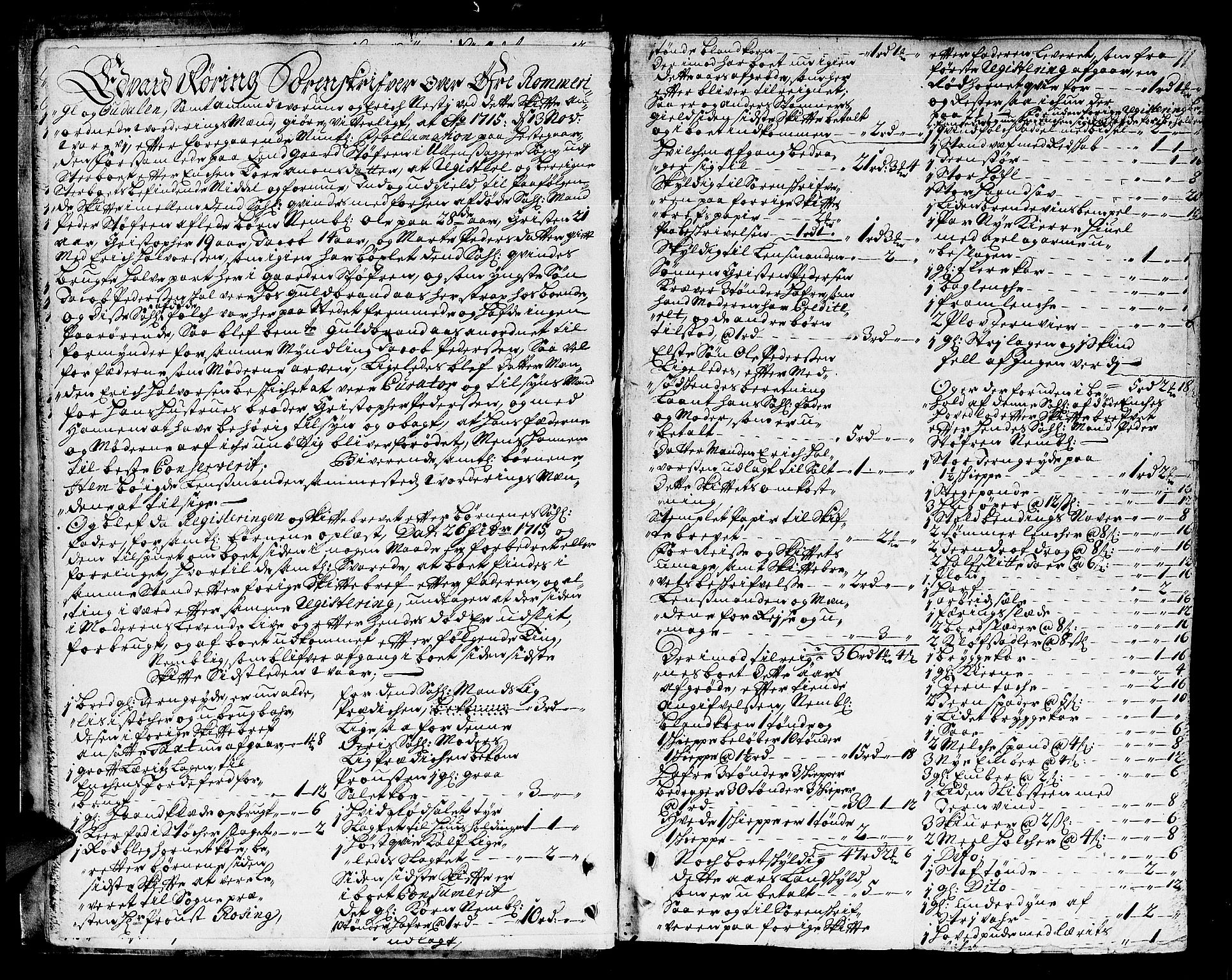 Øvre Romerike sorenskriveri, AV/SAO-A-10649/H/Hb/L0003: Skifteprotokoll nr. 3, 1715-1729, p. 10b-11a