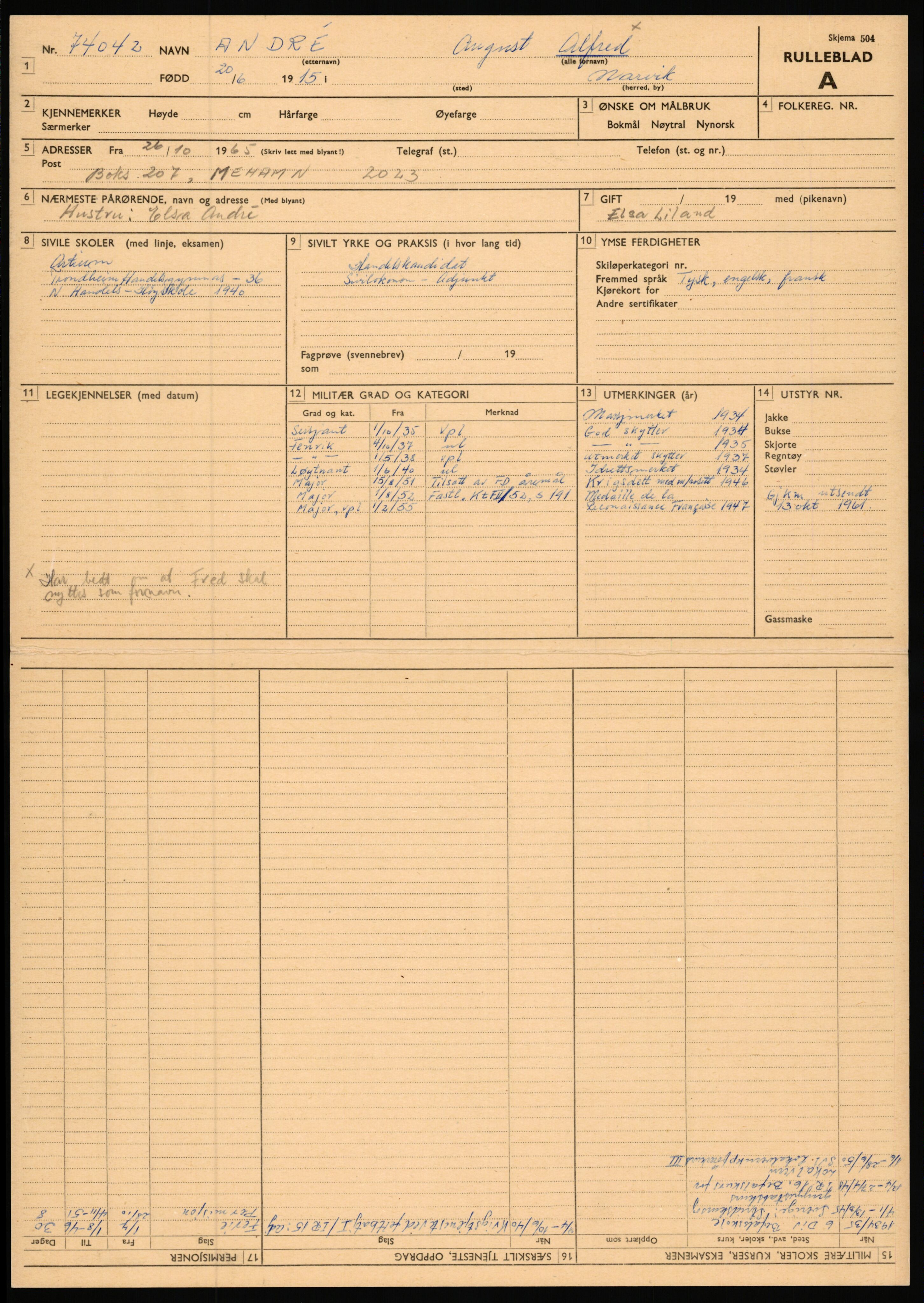 Forsvaret, Varanger bataljon, AV/RA-RAFA-2258/1/D/L0455: Rulleblad og tjenesteuttalelser for befal født 1894-1896, 1901-1909 og 1911-1915, 1894-1915, p. 471