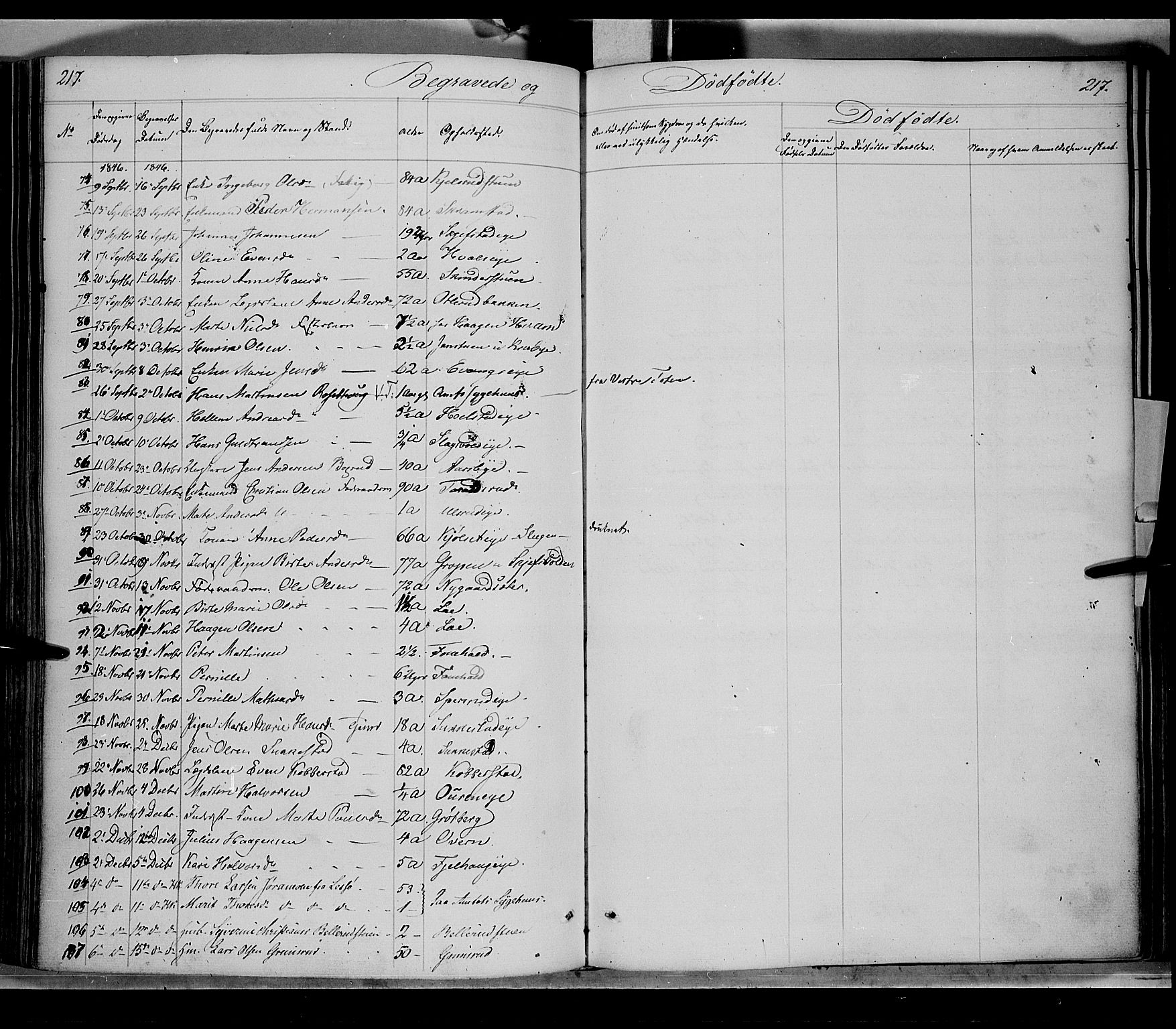 Østre Toten prestekontor, SAH/PREST-104/H/Ha/Haa/L0002: Parish register (official) no. 2, 1840-1847, p. 217