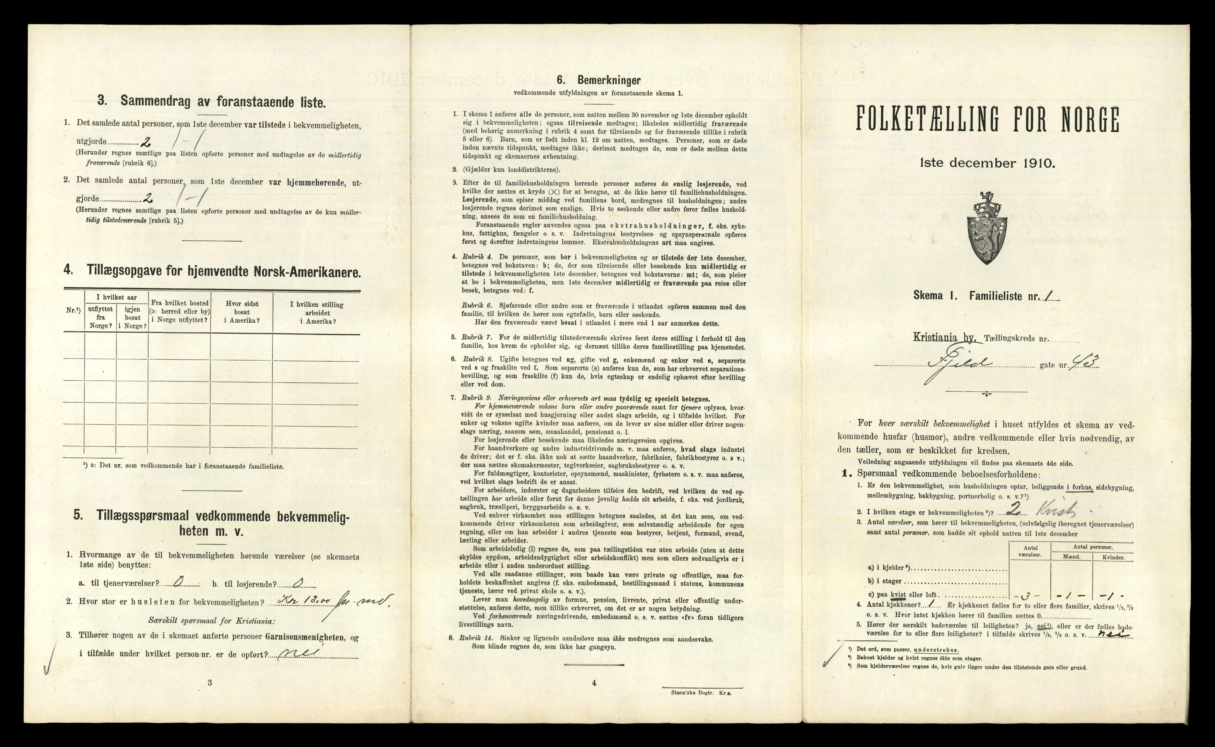 RA, 1910 census for Kristiania, 1910, p. 23837