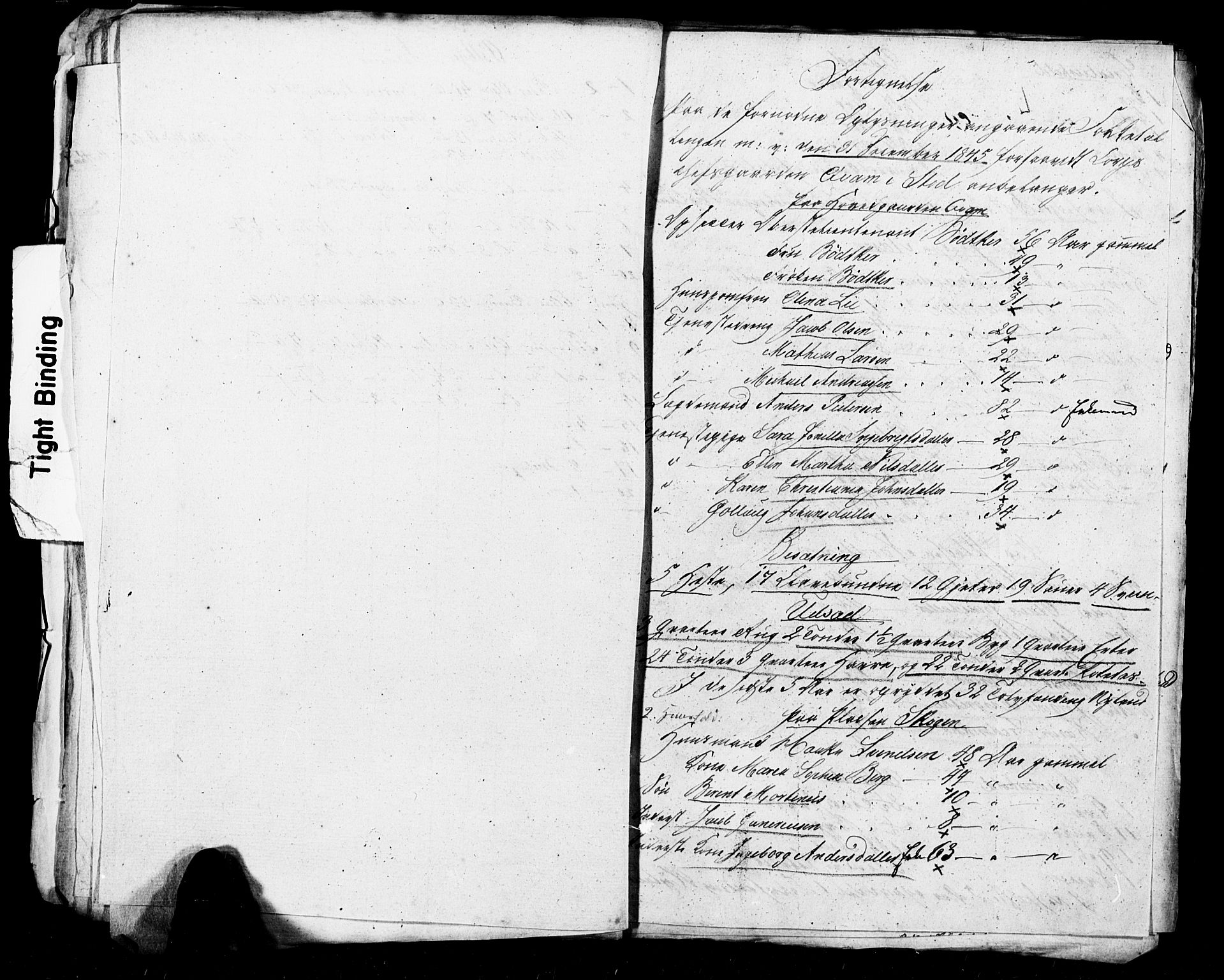 , Census 1845 for Stod, 1845, p. 22