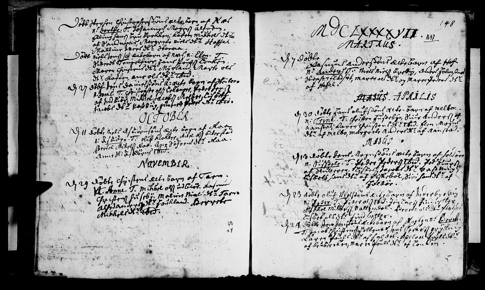 Ministerialprotokoller, klokkerbøker og fødselsregistre - Nordland, SAT/A-1459/888/L1231: Parish register (official) no. 888A01 /1, 1693-1738, p. 148