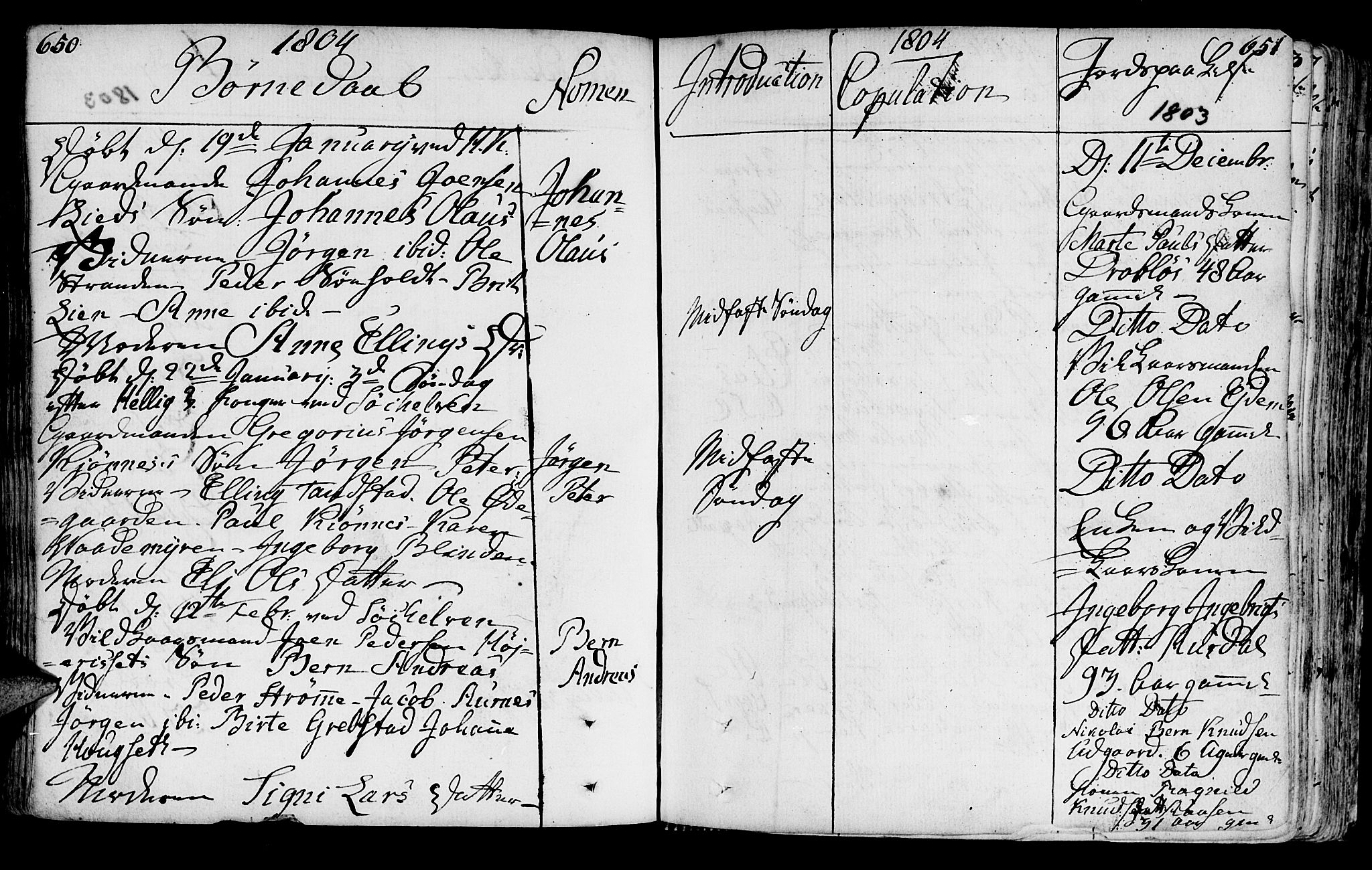 Ministerialprotokoller, klokkerbøker og fødselsregistre - Møre og Romsdal, AV/SAT-A-1454/522/L0308: Parish register (official) no. 522A03, 1773-1809, p. 650-651