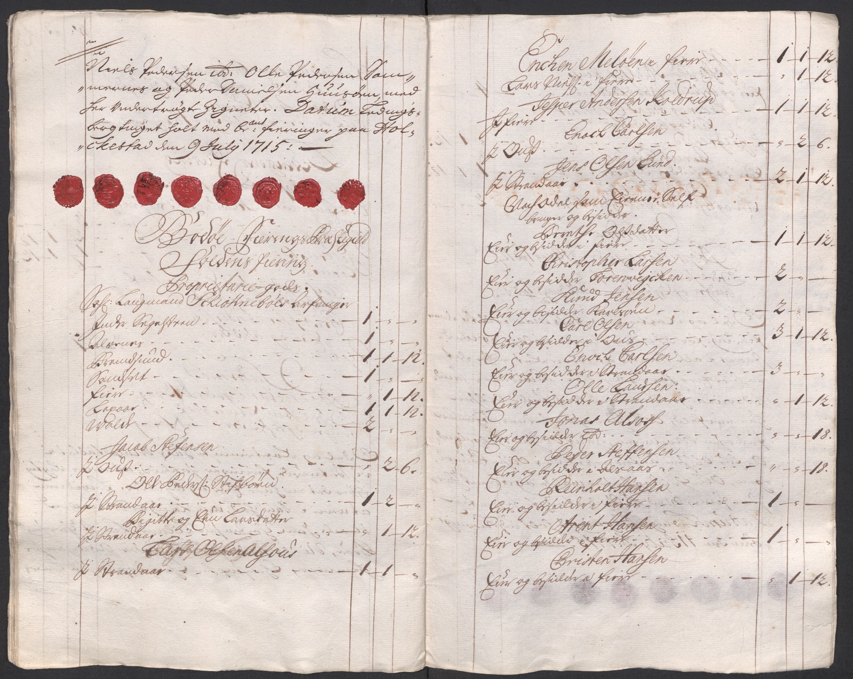 Rentekammeret inntil 1814, Reviderte regnskaper, Fogderegnskap, AV/RA-EA-4092/R66/L4585: Fogderegnskap Salten, 1715, p. 71