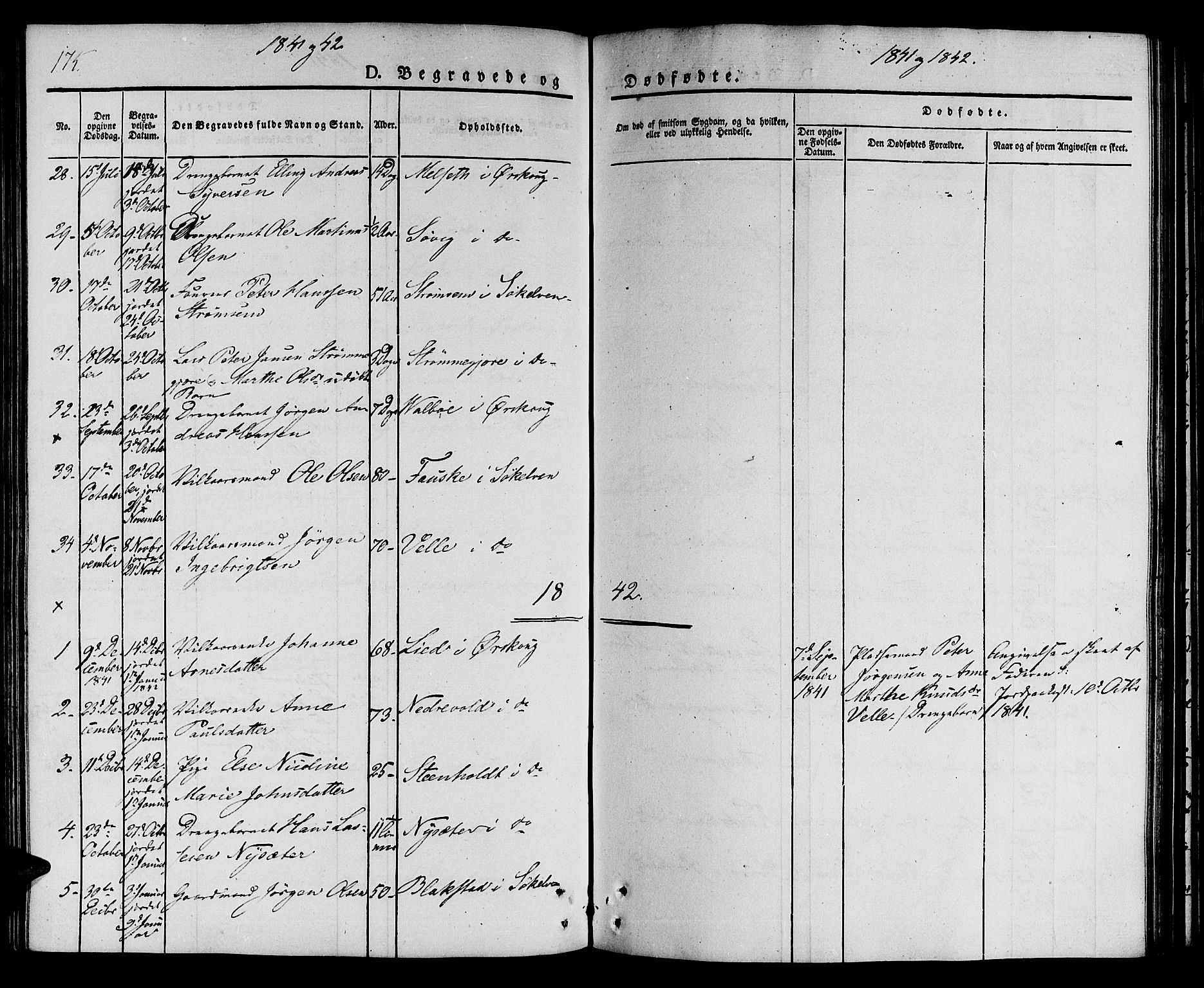Ministerialprotokoller, klokkerbøker og fødselsregistre - Møre og Romsdal, SAT/A-1454/522/L0311: Parish register (official) no. 522A06, 1832-1842, p. 175