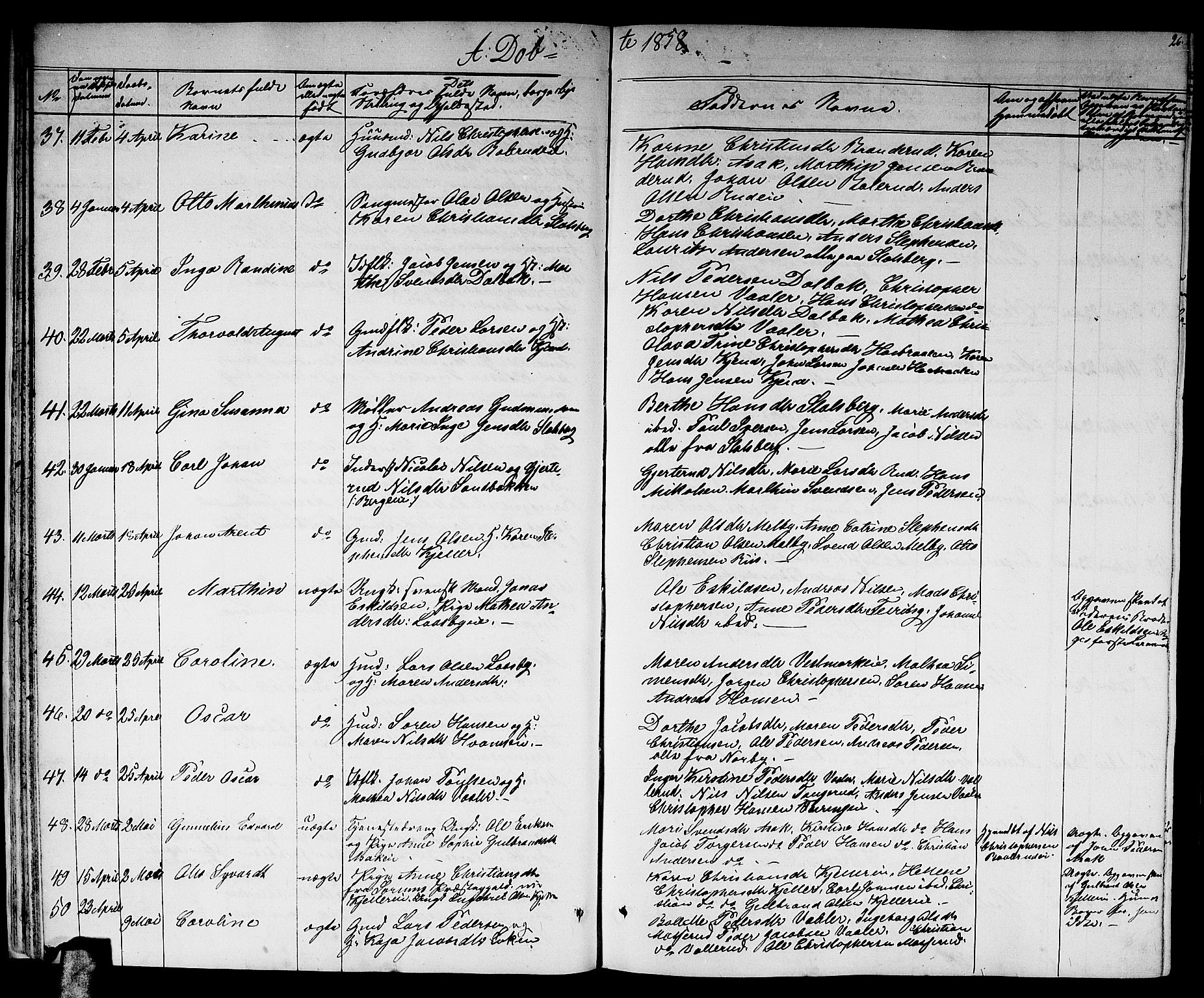 Skedsmo prestekontor Kirkebøker, AV/SAO-A-10033a/G/Ga/L0002: Parish register (copy) no. I 2, 1855-1872, p. 26