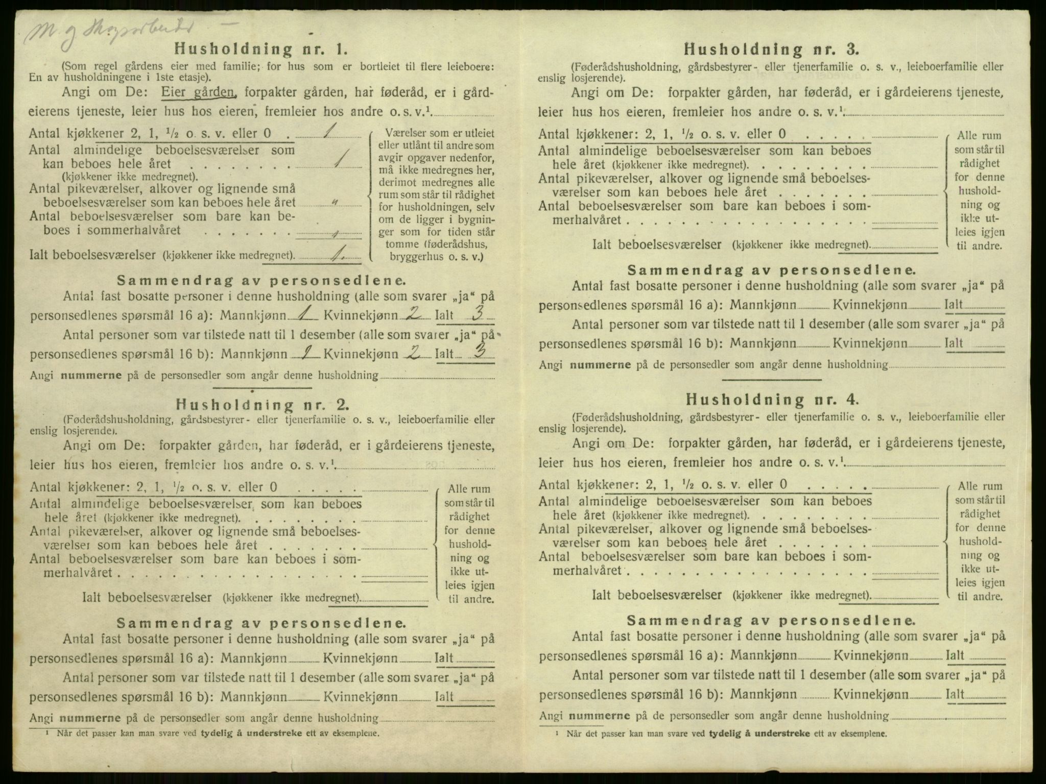 SAKO, 1920 census for Norderhov, 1920, p. 94