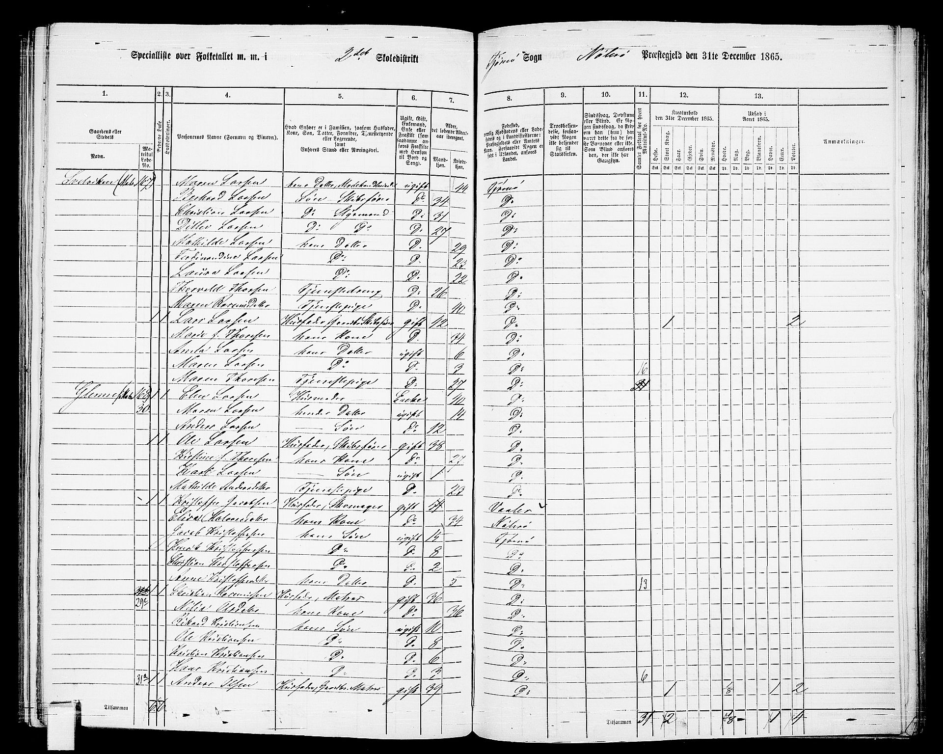 RA, 1865 census for Nøtterøy, 1865, p. 240