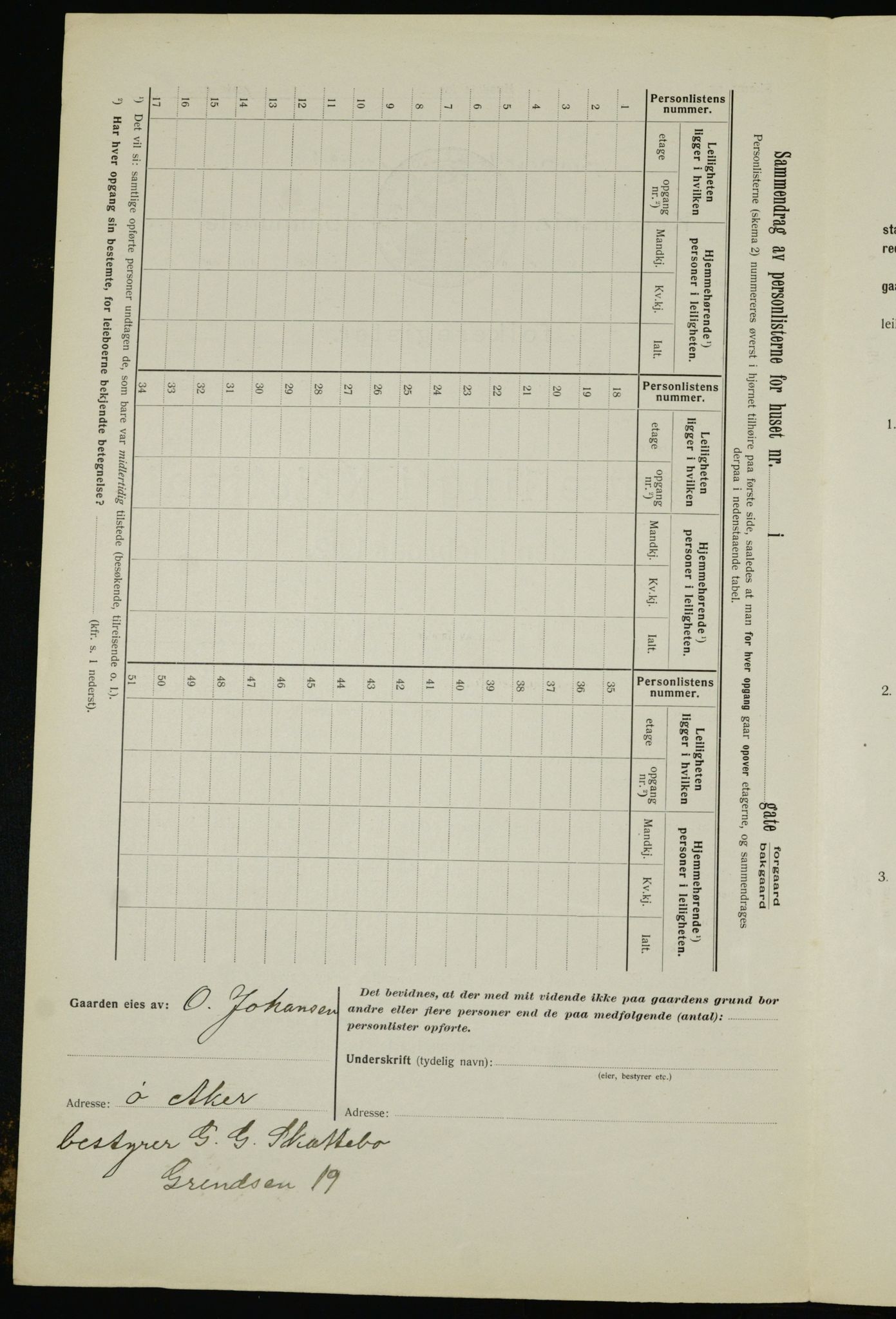 OBA, Municipal Census 1912 for Kristiania, 1912, p. 20821