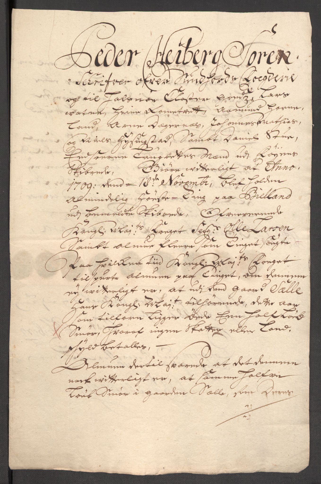 Rentekammeret inntil 1814, Reviderte regnskaper, Fogderegnskap, AV/RA-EA-4092/R48/L2986: Fogderegnskap Sunnhordland og Hardanger, 1709-1710, p. 236