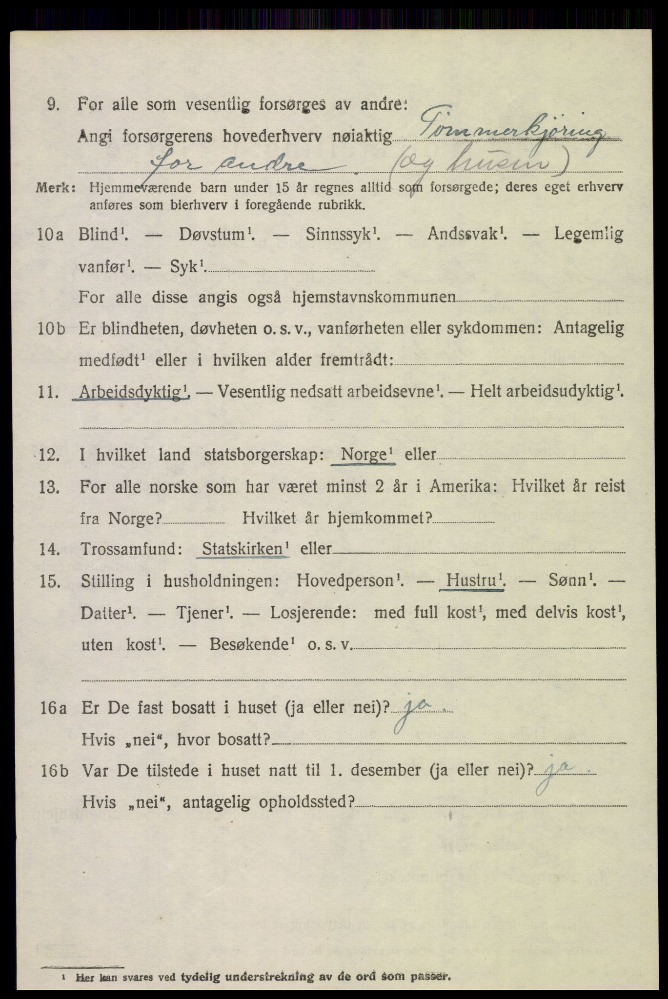 SAH, 1920 census for Søndre Land, 1920, p. 7606